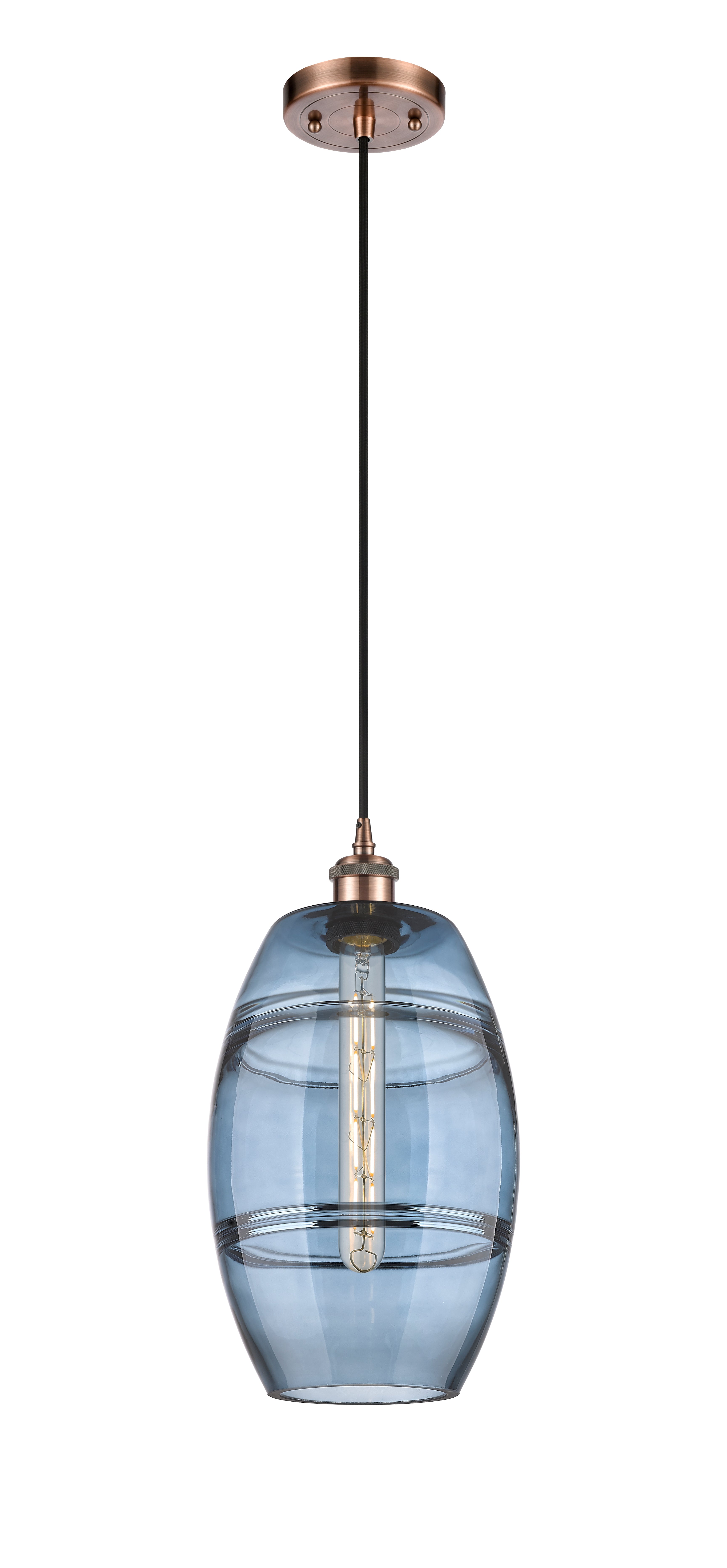Ballston Mini Pendant Antique Brass Finish