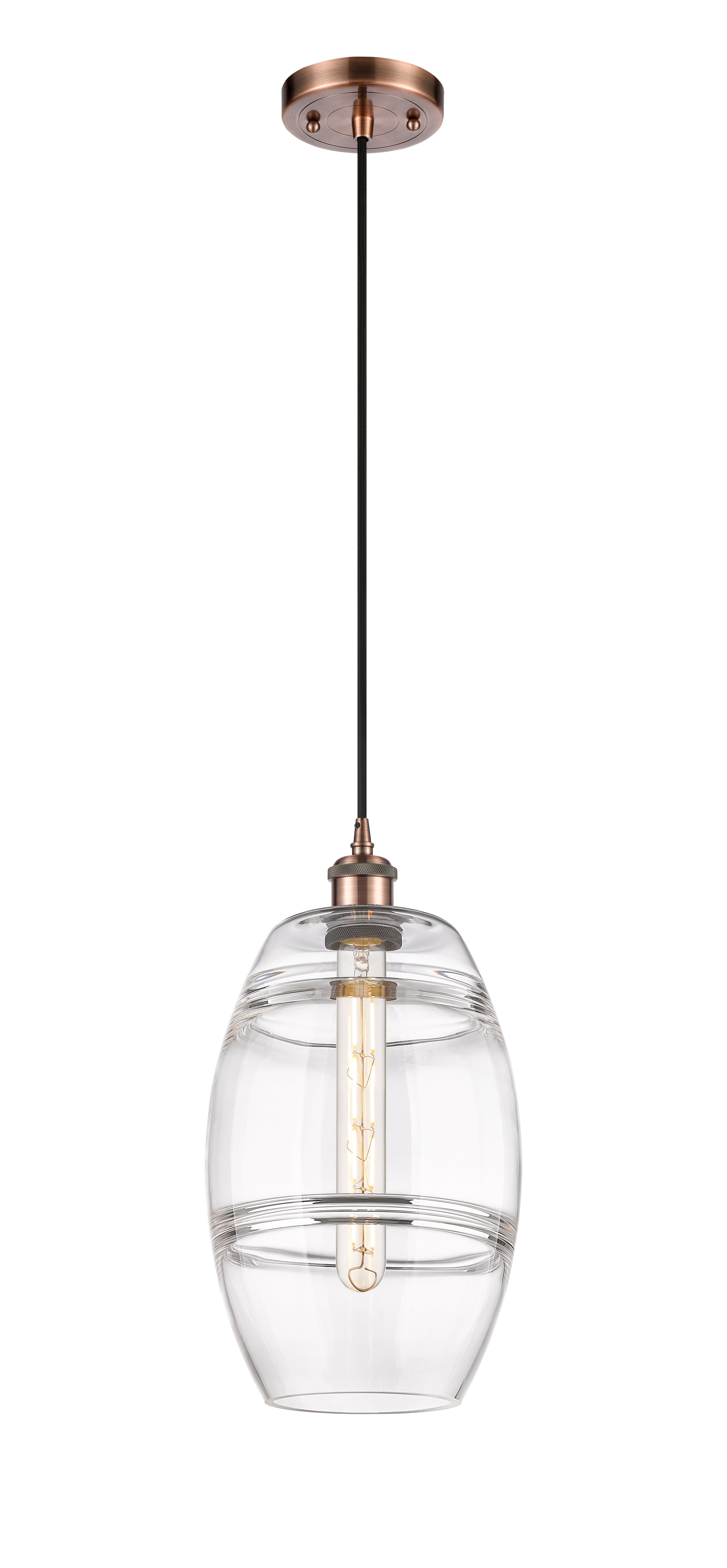 Ballston Mini Pendant Antique Brass Finish