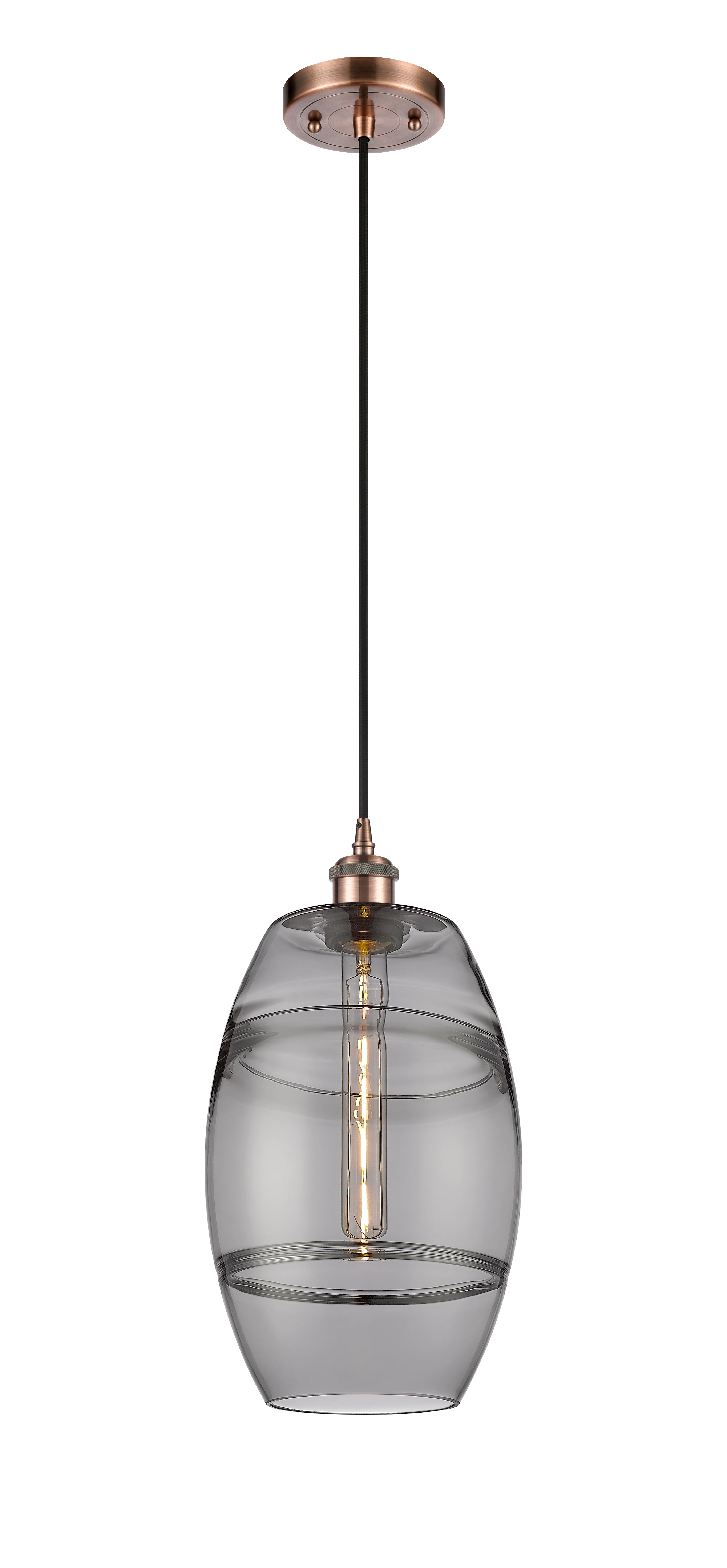 Ballston Mini Pendant Antique Brass Finish