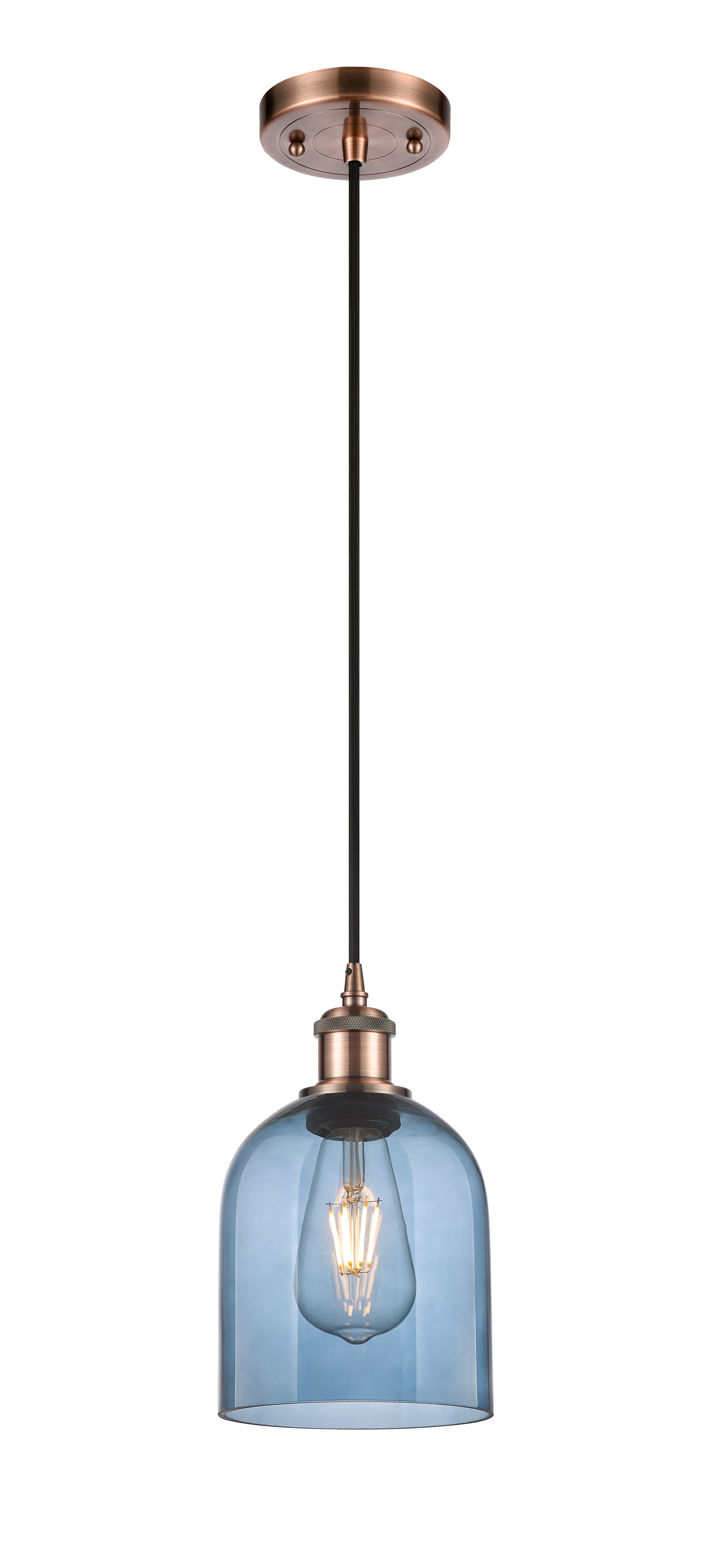 Ballston Mini Pendant Antique Brass Finish
