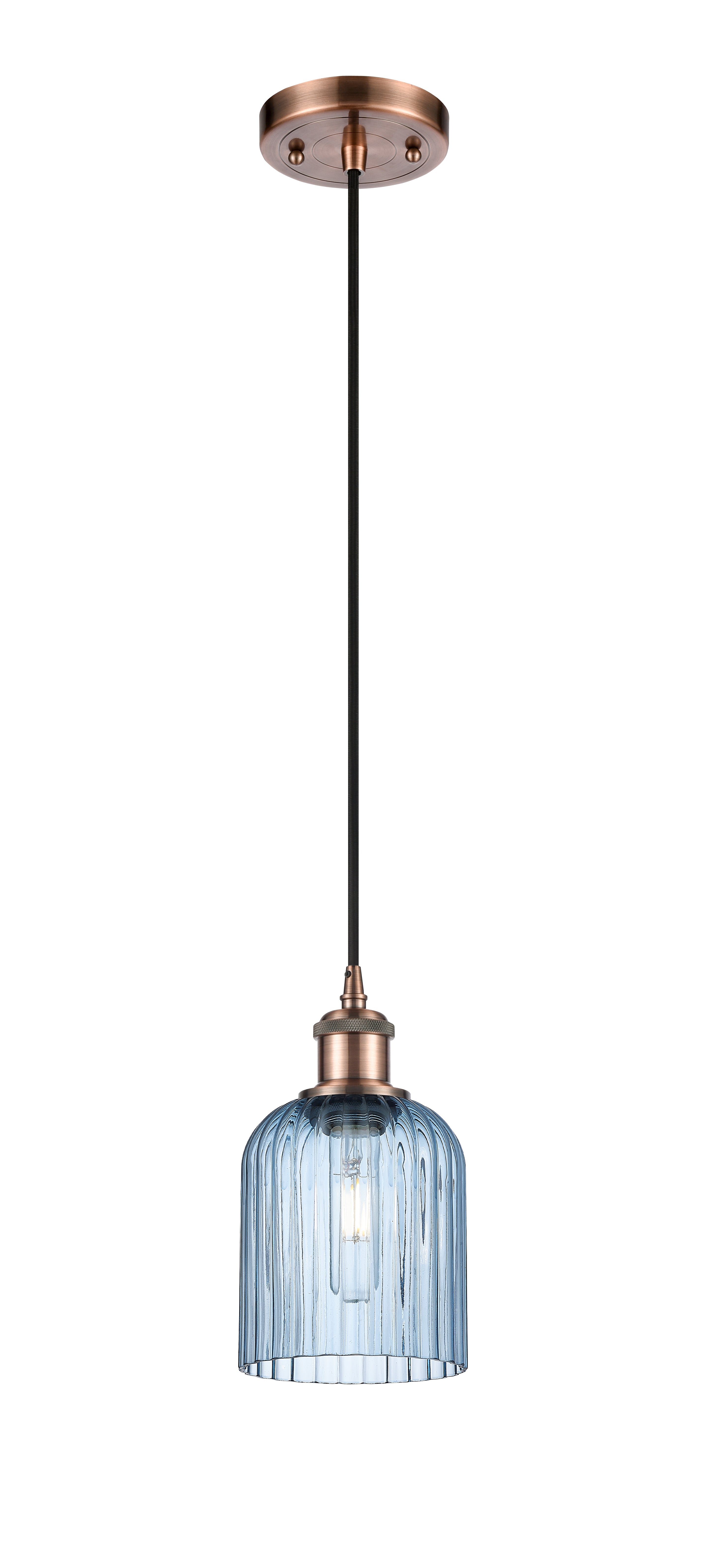 Ballston Mini Pendant Antique Brass Finish