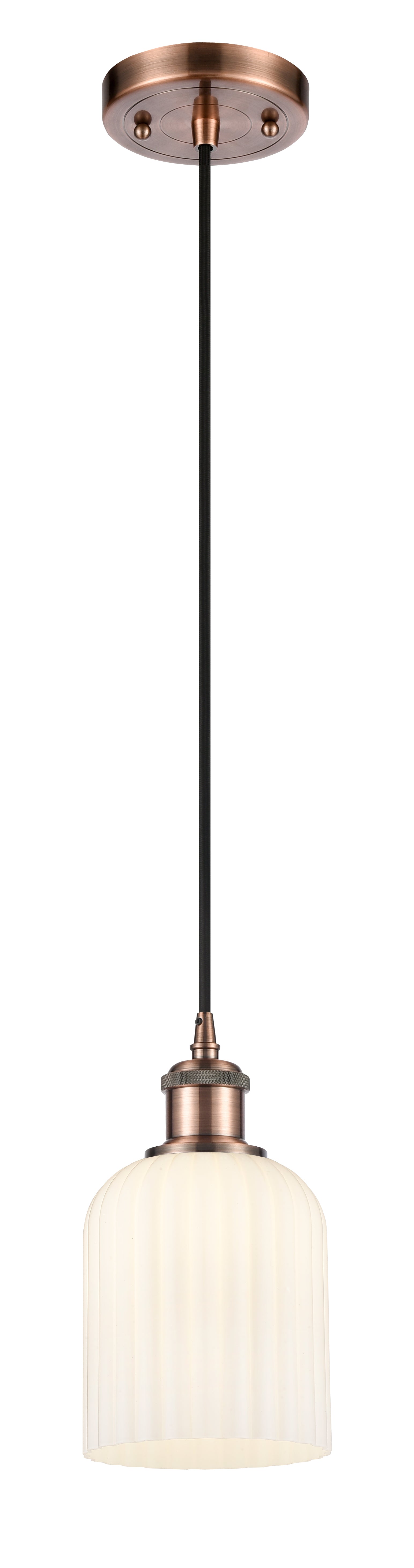 Ballston Mini Pendant Antique Brass Finish