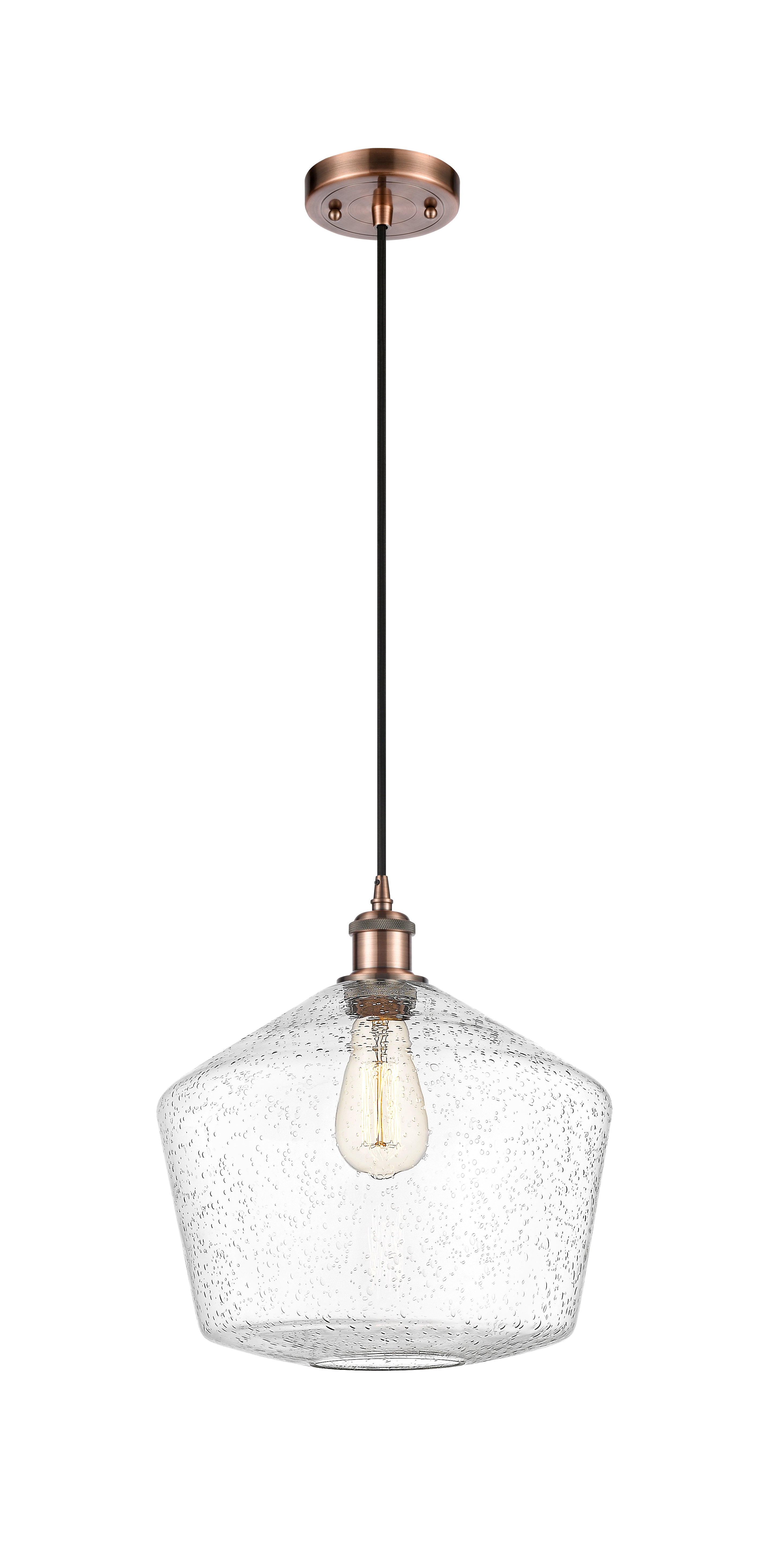 Ballston Mini Pendant Antique Brass 12 Inch