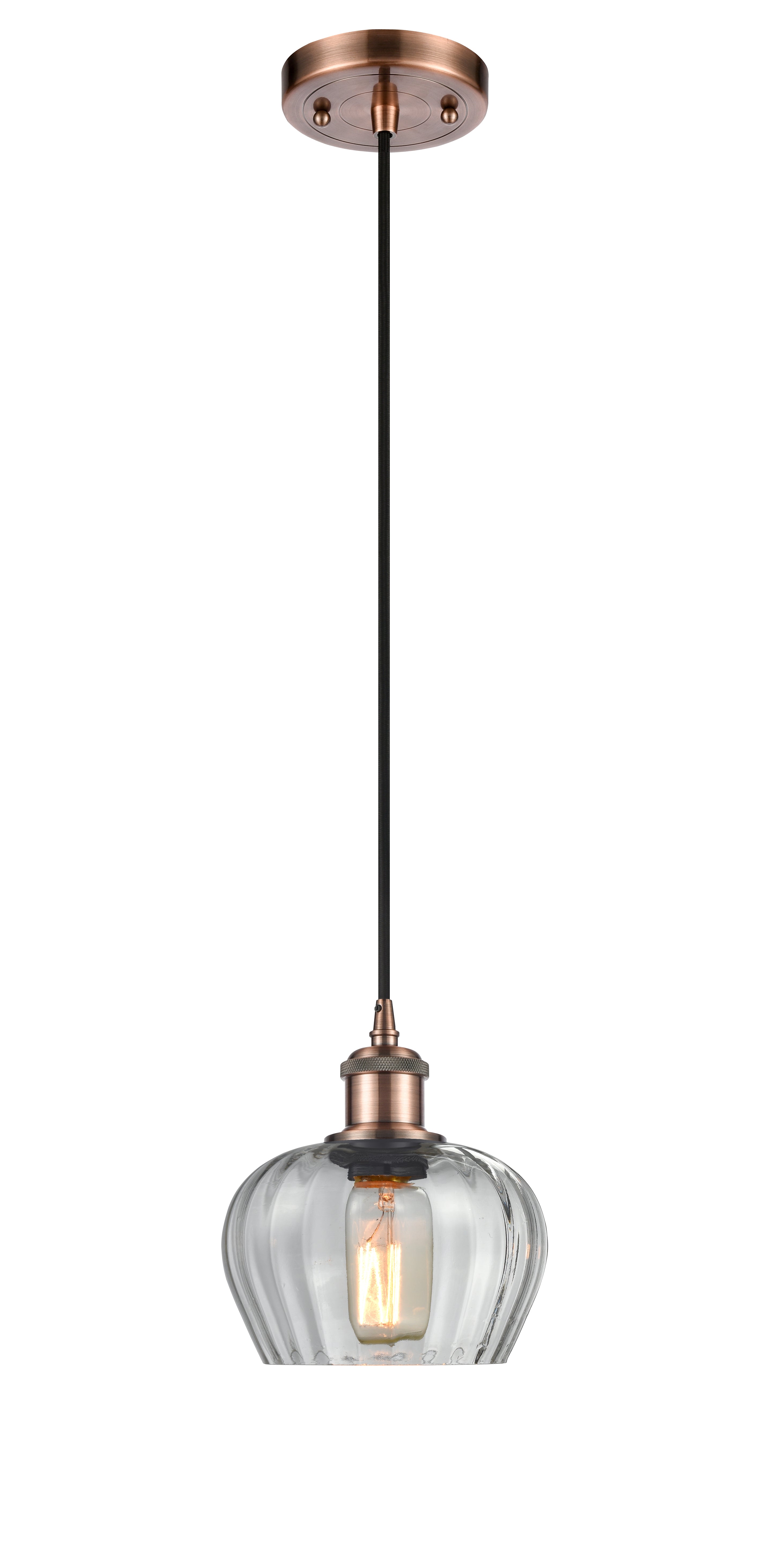 Ballston Mini Pendant Antique Brass Finish