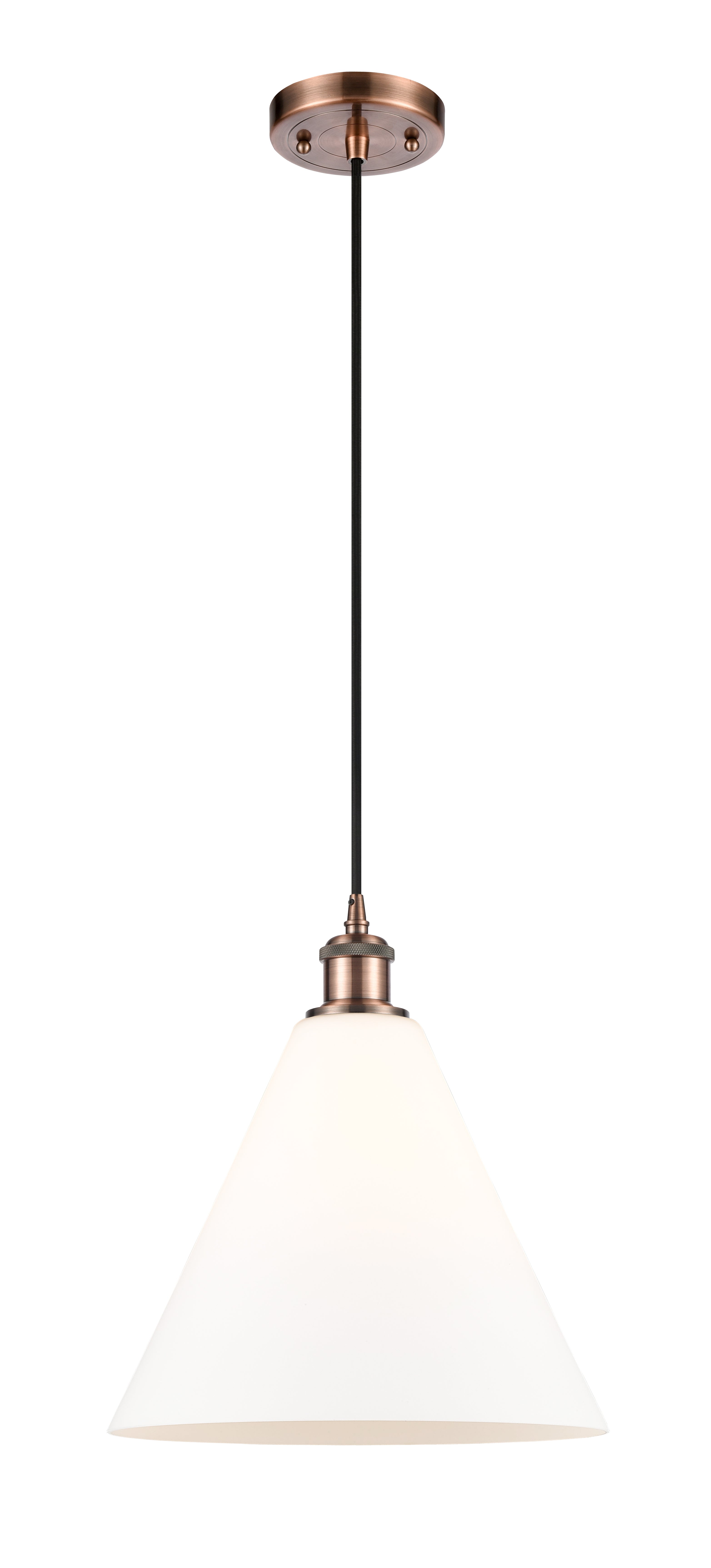 Ballston Mini Pendant Antique Brass Finish