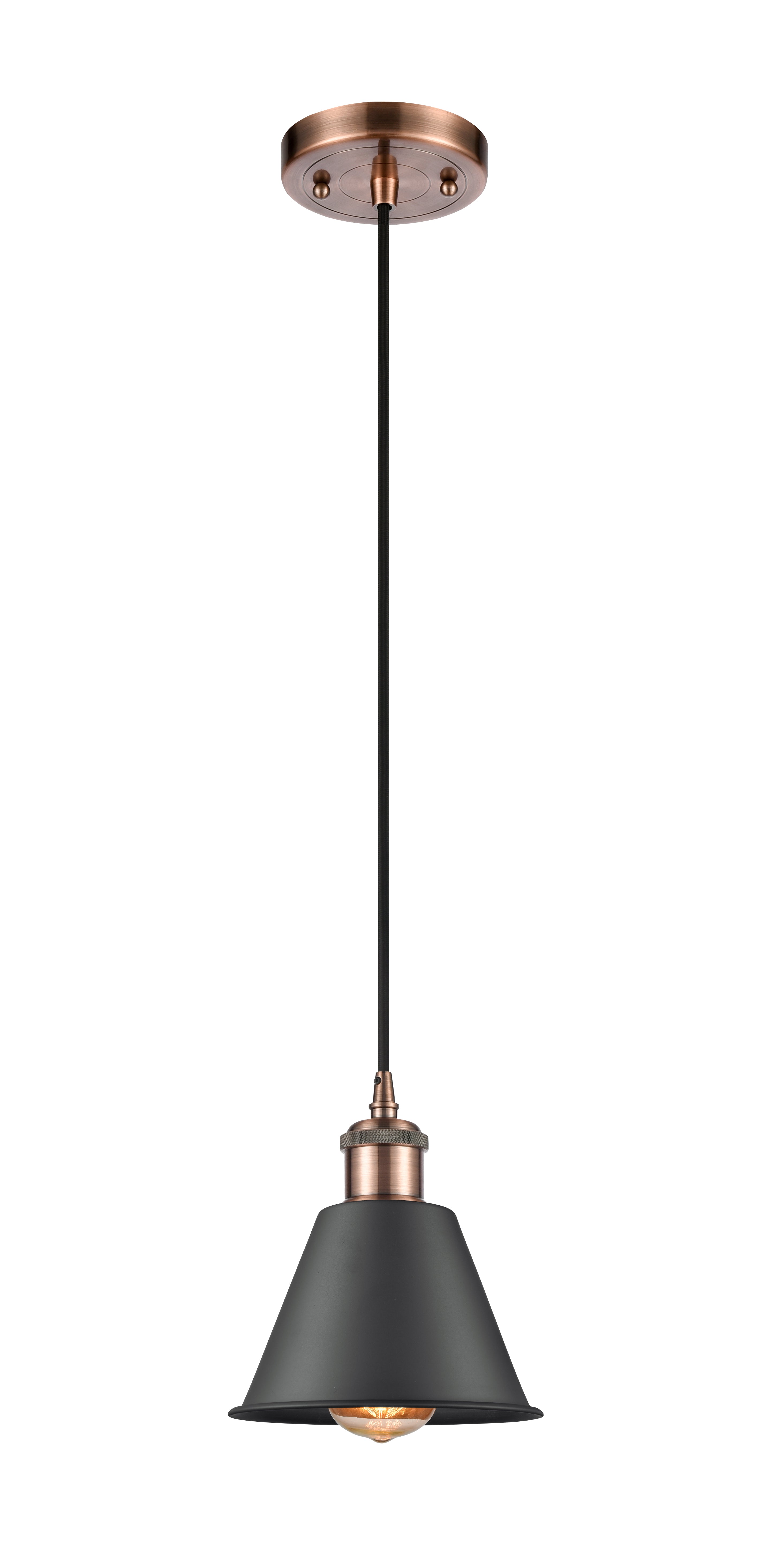 Ballston Mini Pendant Antique Brass Cast