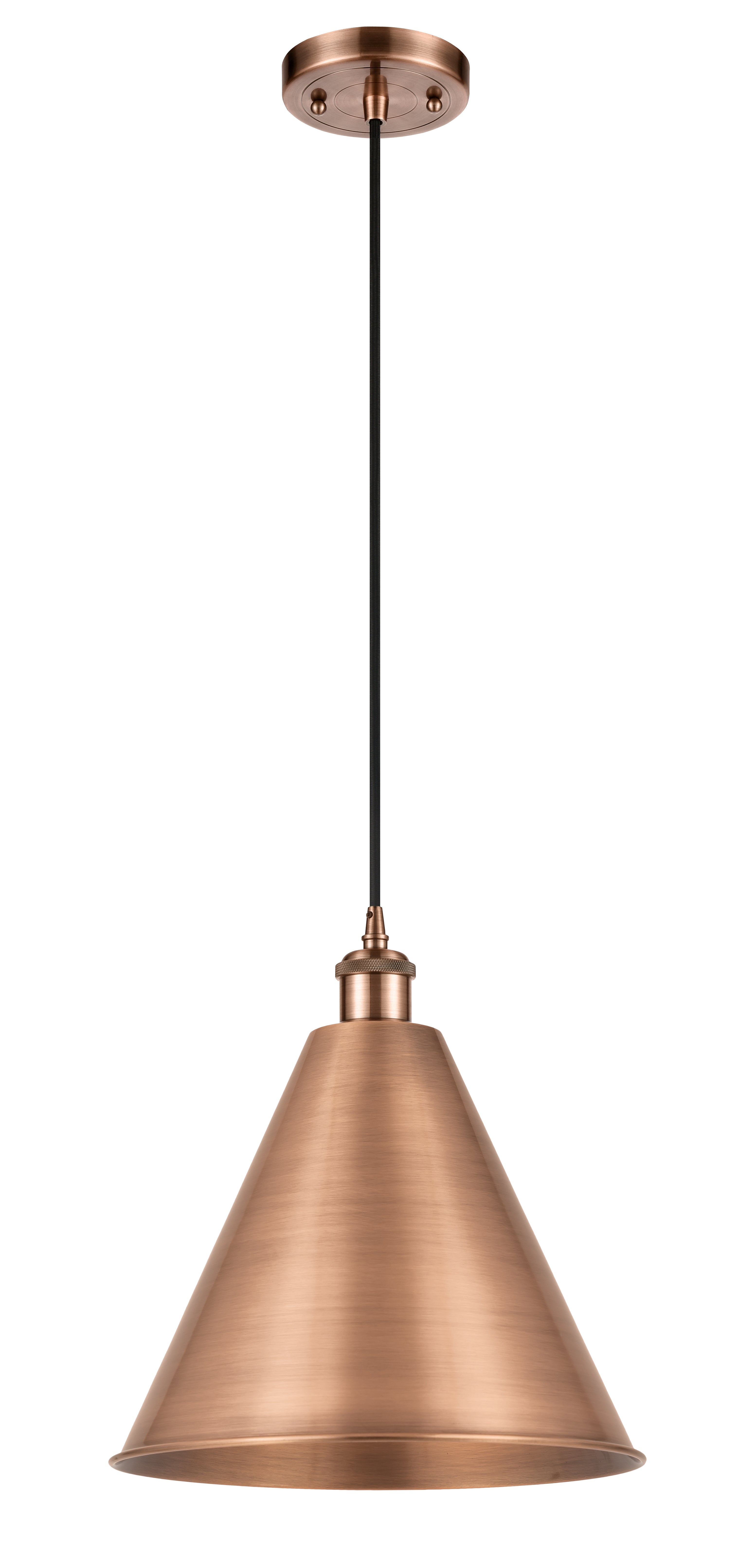 Ballston Mini Pendant Antique Brass 16 Inch