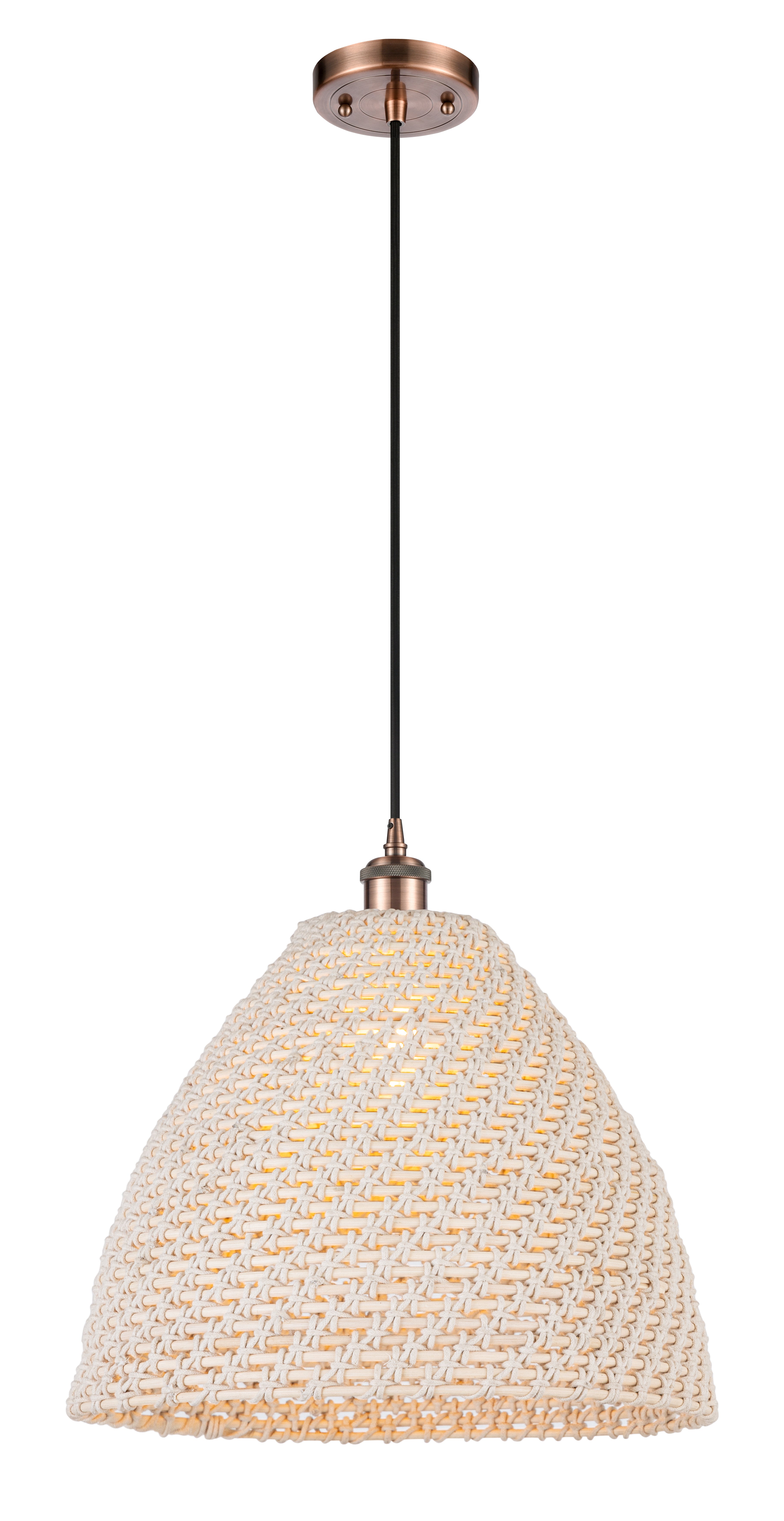 Ballston Mini Pendant Antique Brass Dimmable