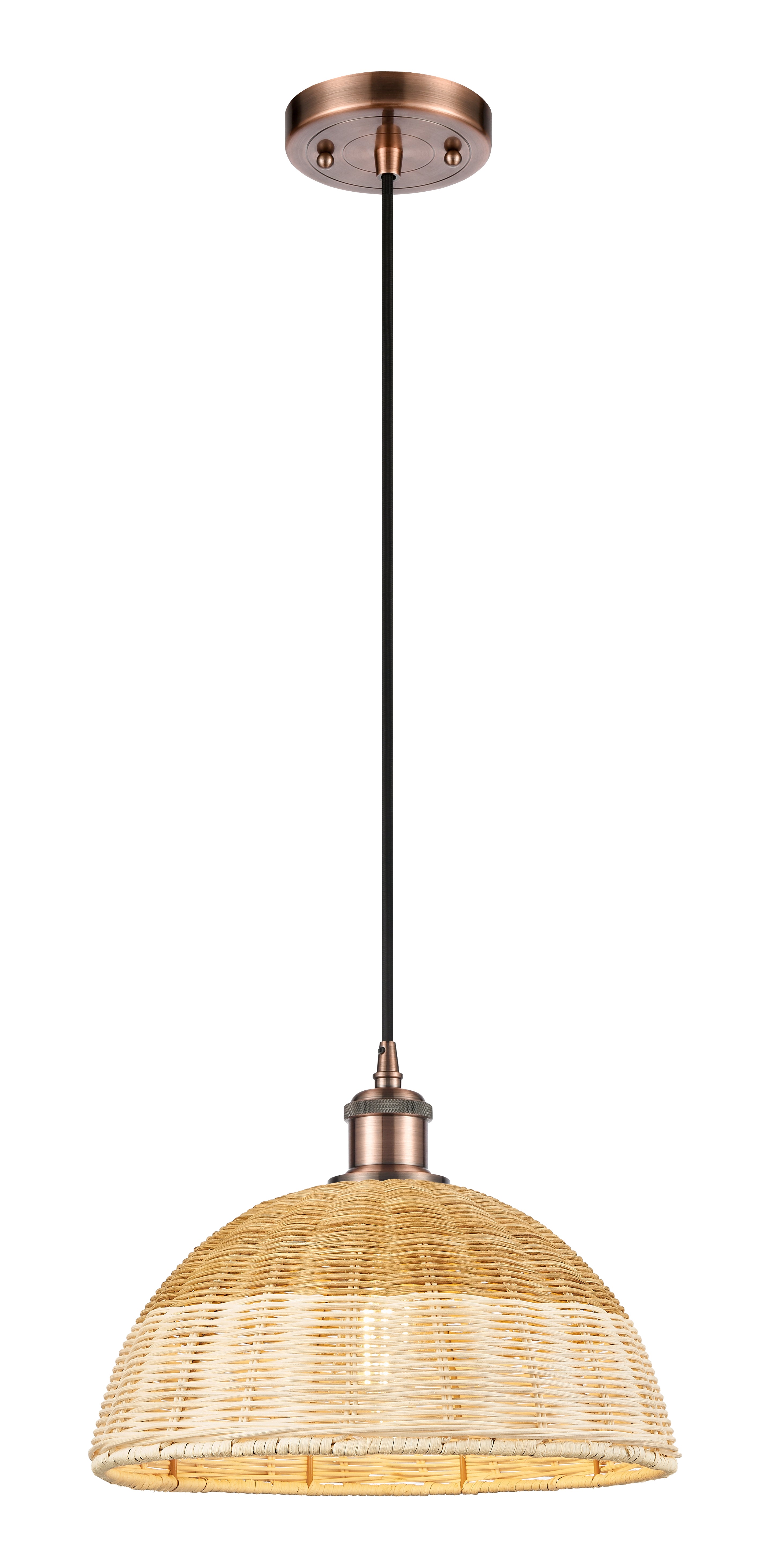 Ballston Mini Pendant Antique Brass Finish