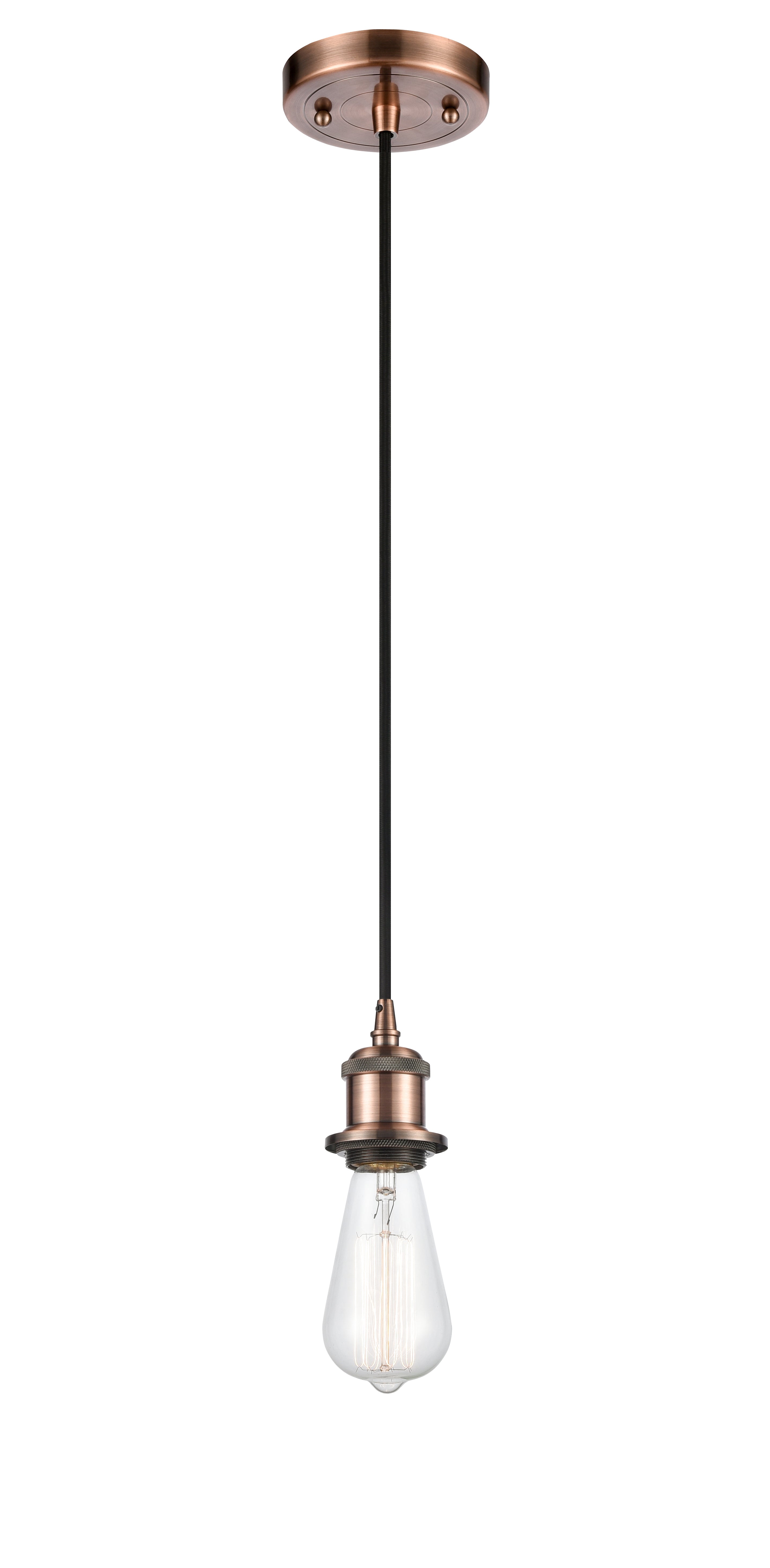 Ballston Mini Pendant Antique Brass Finish