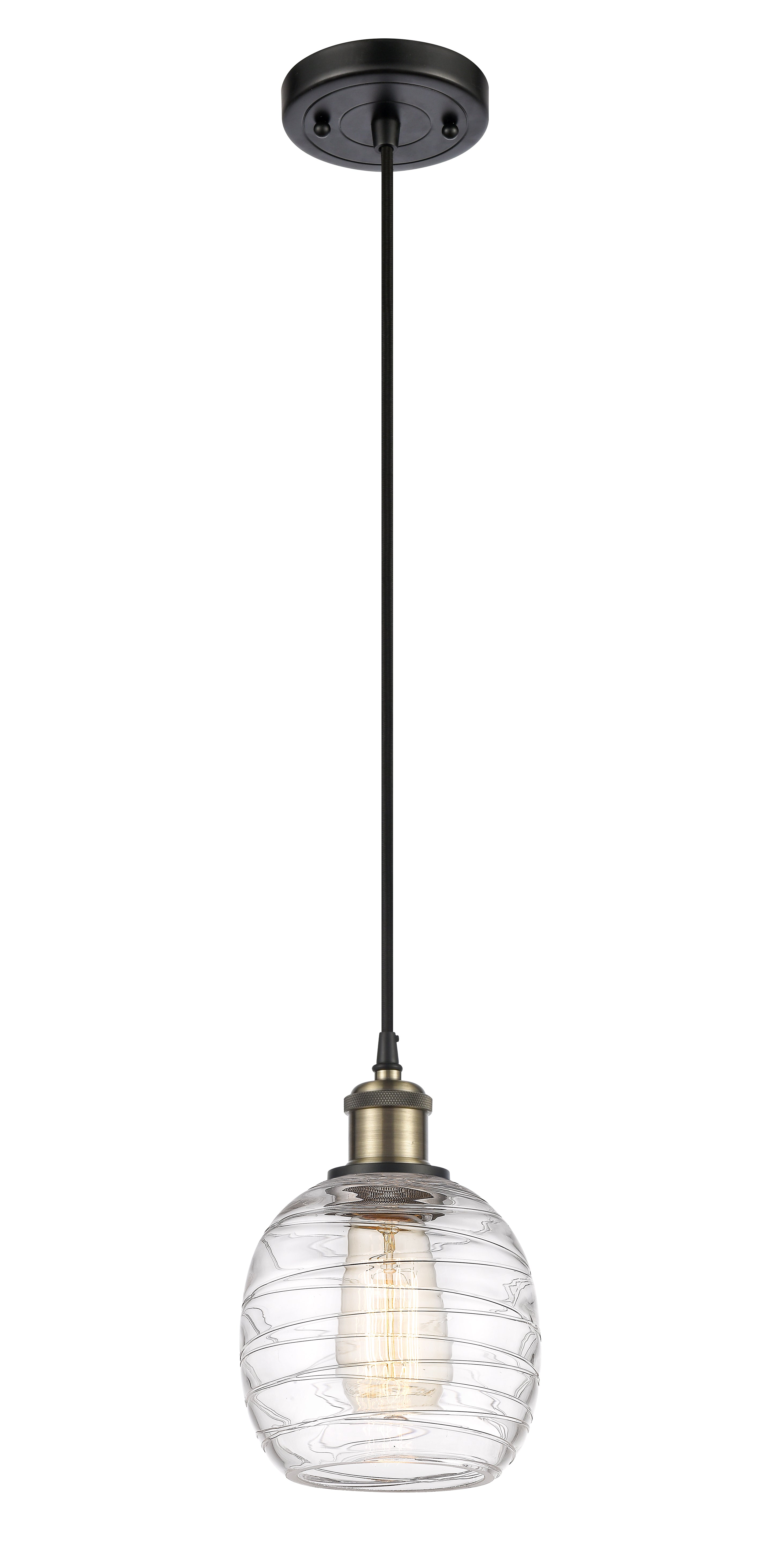 Ballston Mini Pendant Antique Brass Finish
