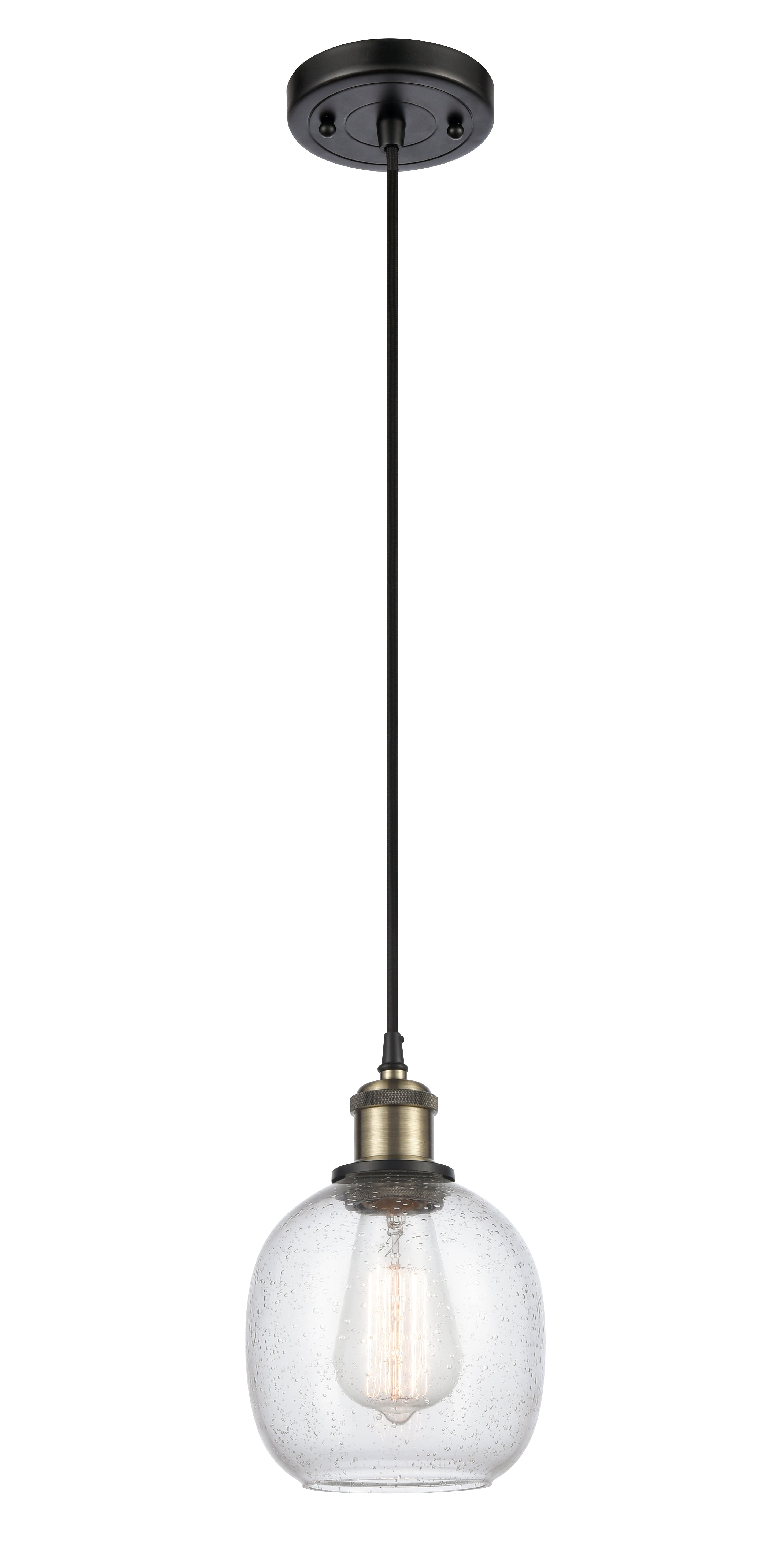 Ballston Mini Pendant Antique Brass Finish