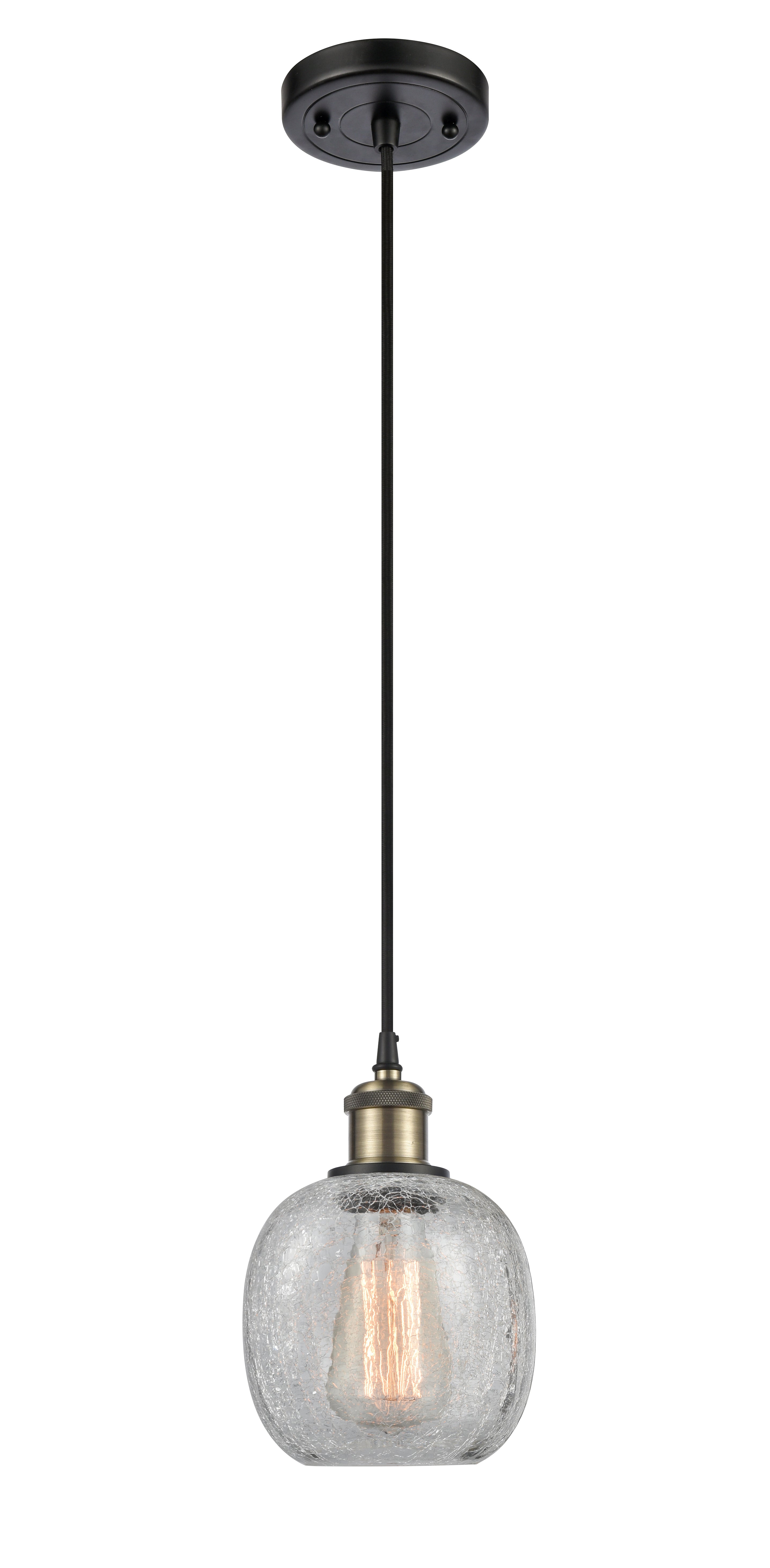 Ballston Mini Pendant Antique Brass Finish
