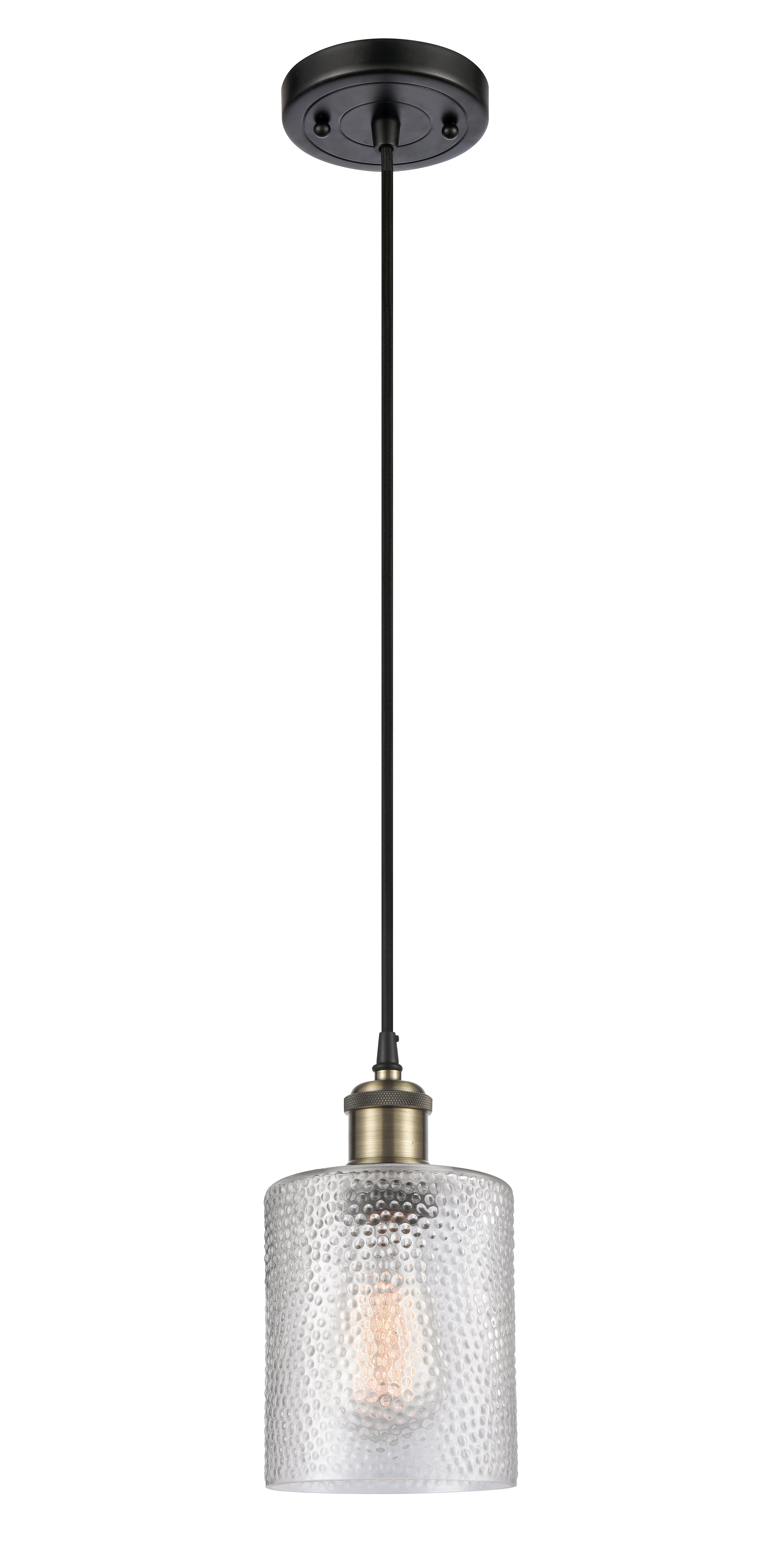 Ballston Mini Pendant Antique Brass Finish