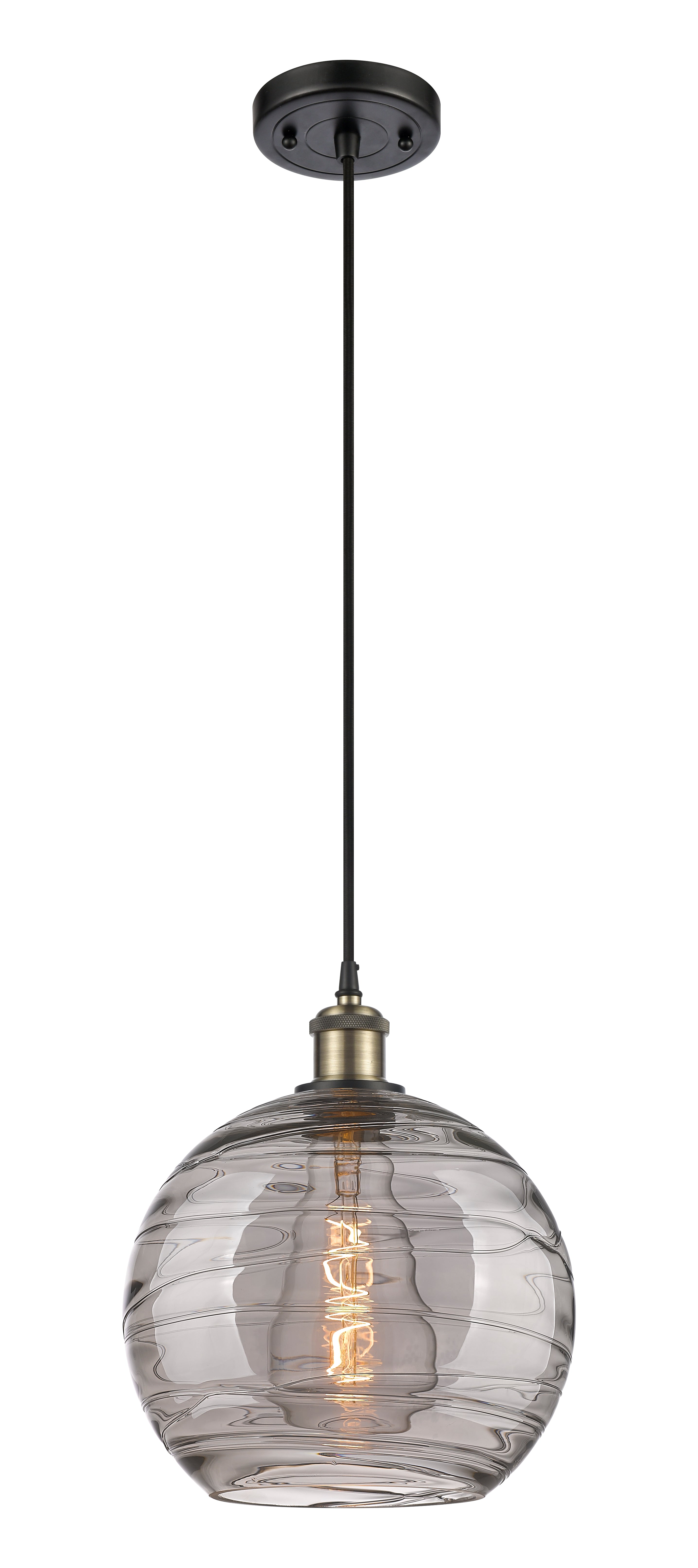 Ballston Mini Pendant Antique Brass Finish