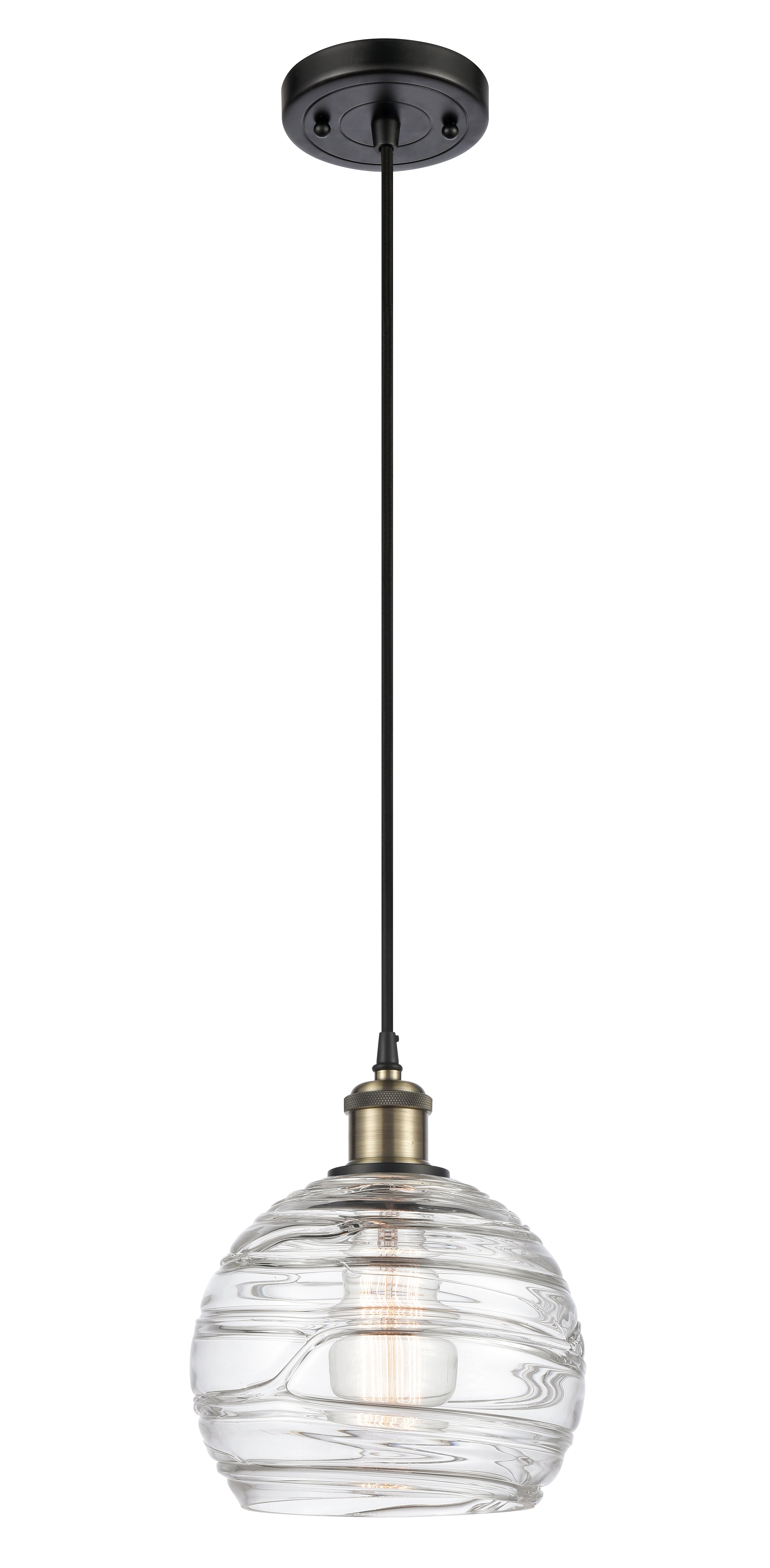 Ballston Mini Pendant Antique Brass Finish