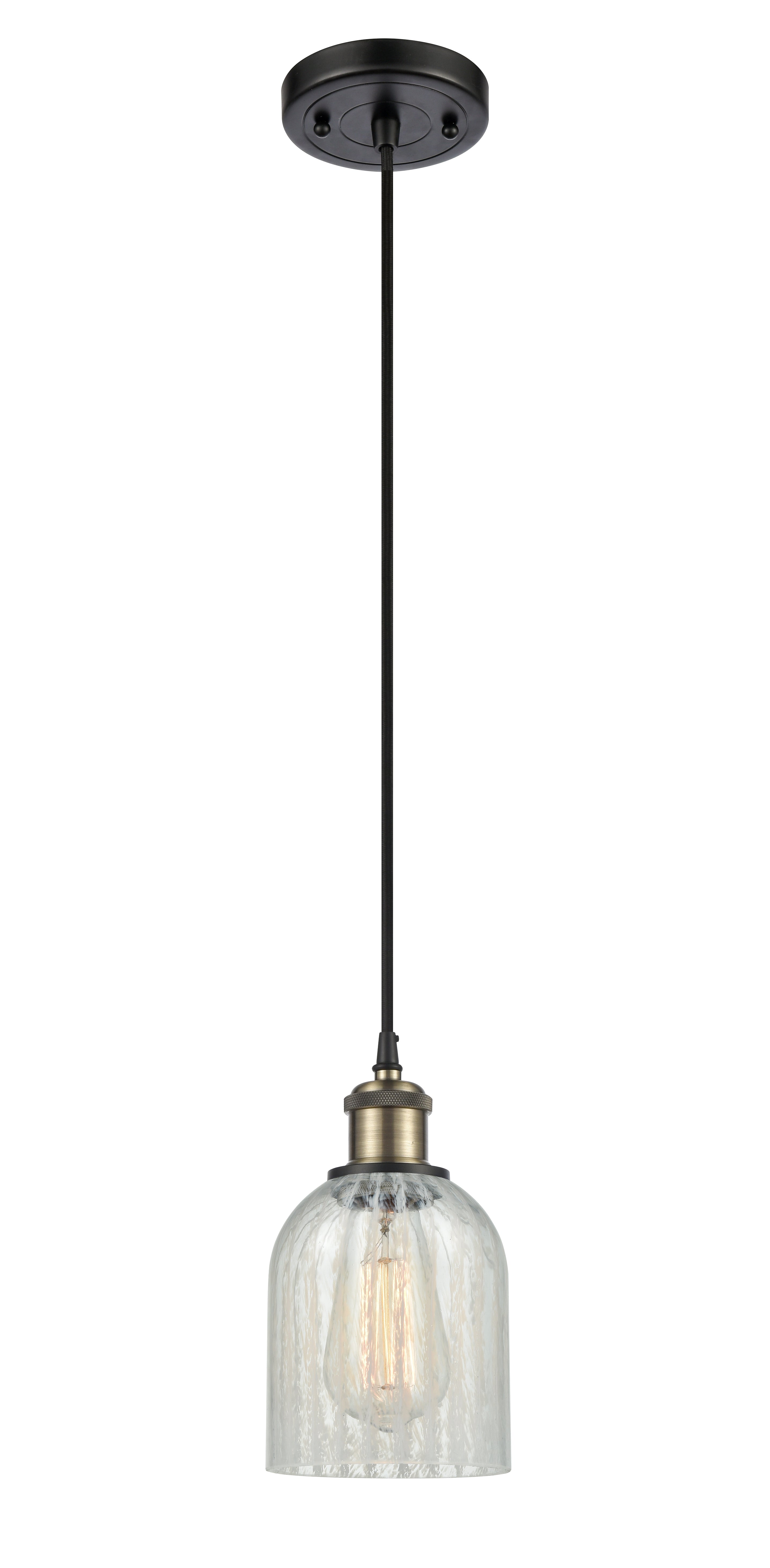 Ballston Mini Pendant Antique Brass Finish