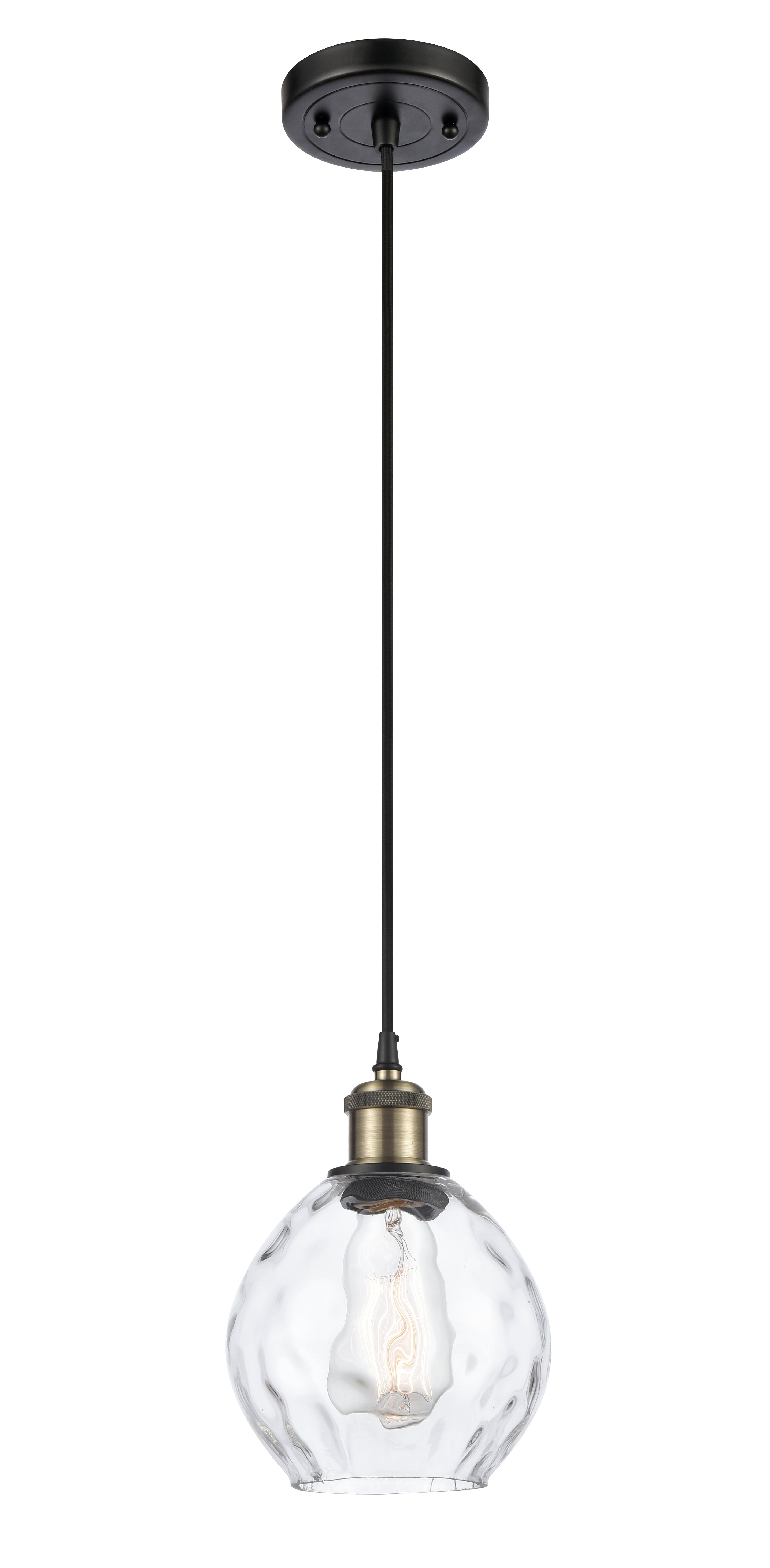 Ballston Mini Pendant Antique Brass Finish