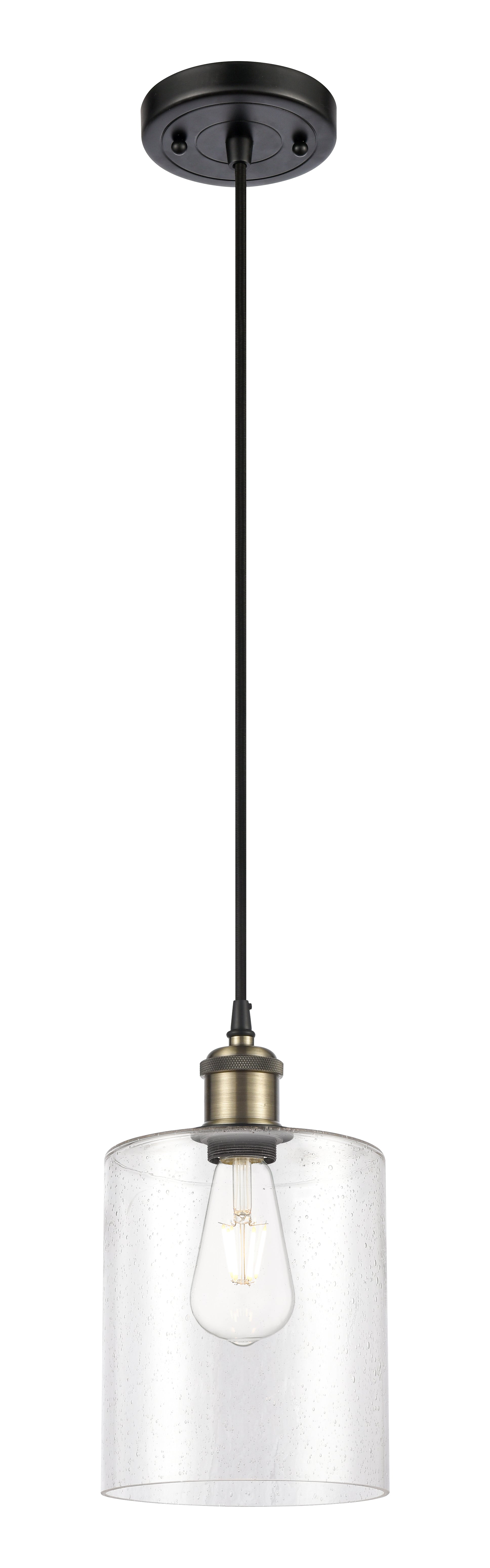 Ballston Mini Pendant Antique Brass 11.25 Height