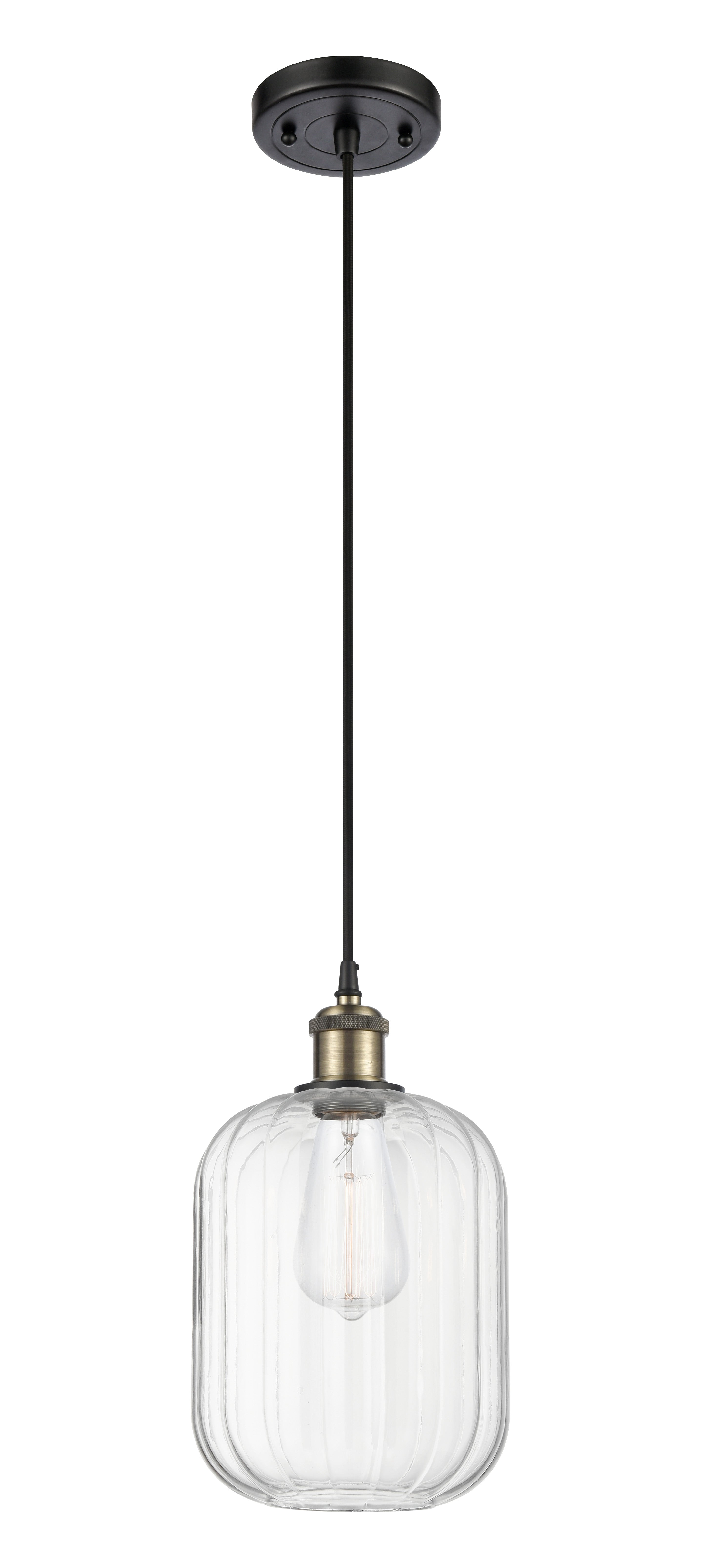 Ballston Mini Pendant Antique Brass Finish