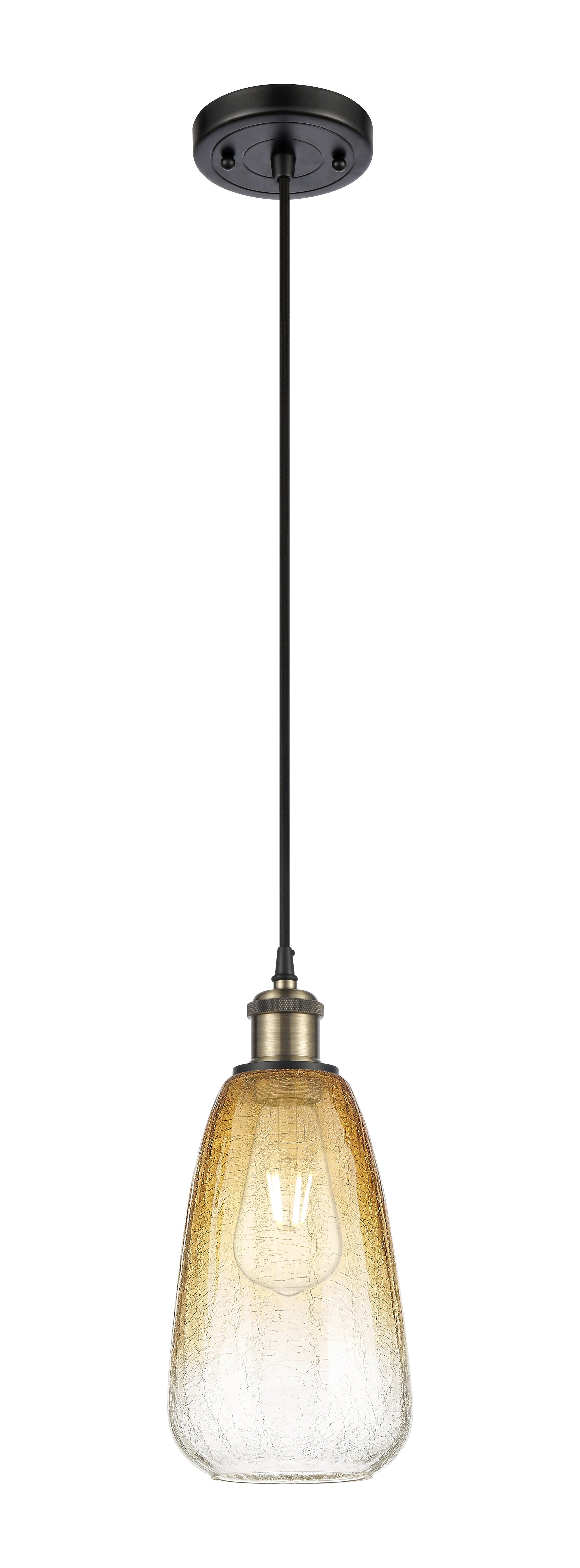 Ballston Mini Pendant Antique Brass 6 Inch