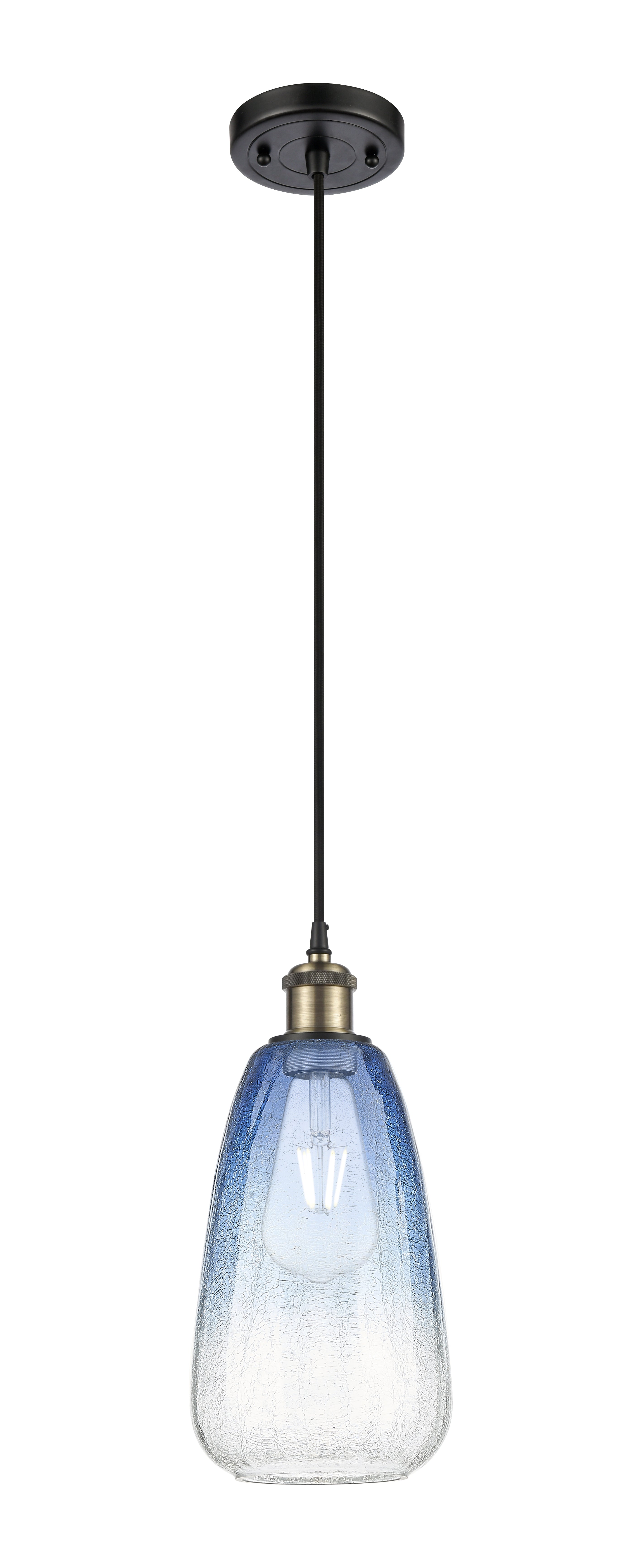 Ballston Mini Pendant Antique Brass 6 Inch