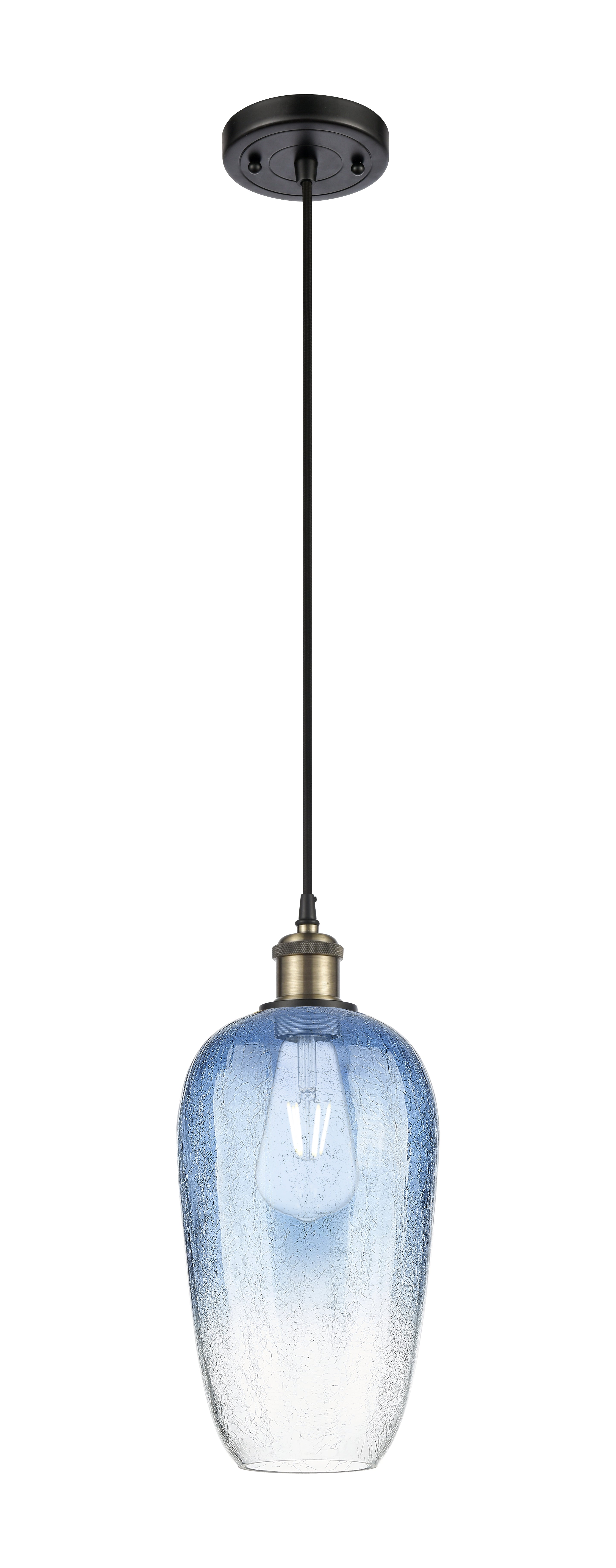 Ballston Mini Pendant Antique Brass 7 Inch