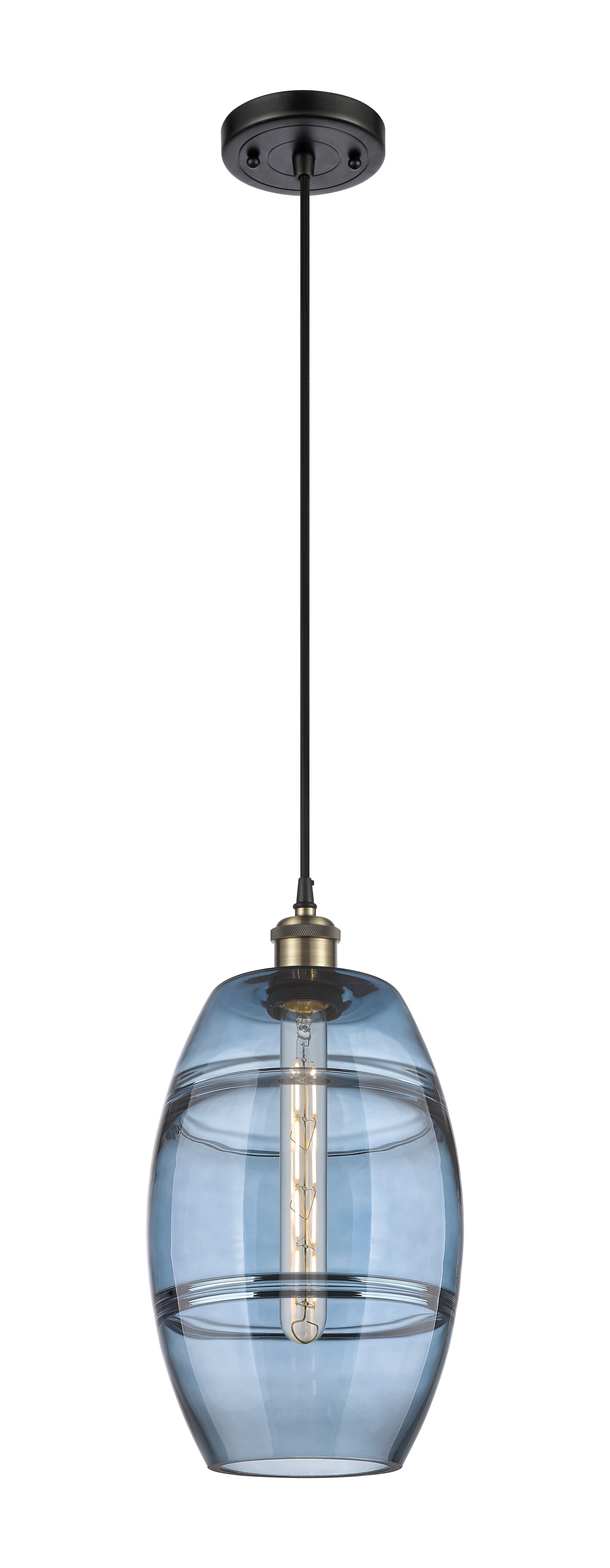 Ballston Mini Pendant Antique Brass Finish