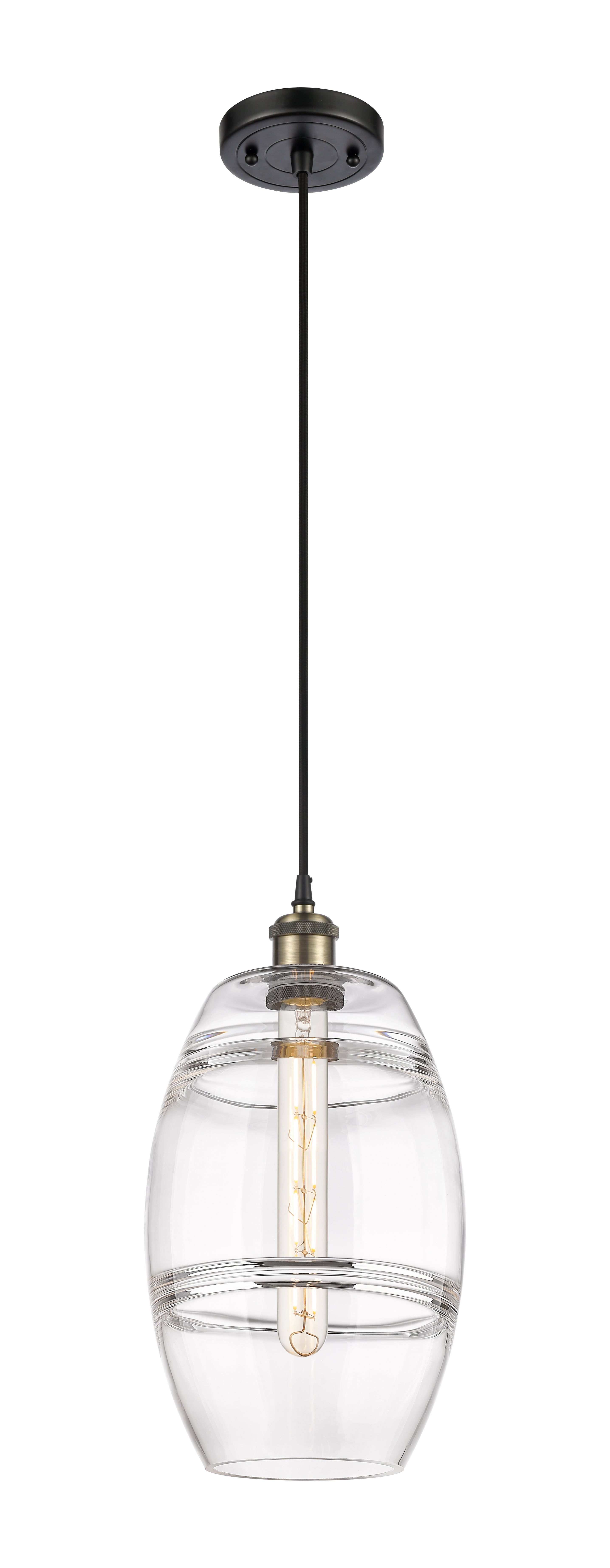 Ballston Mini Pendant Antique Brass Finish