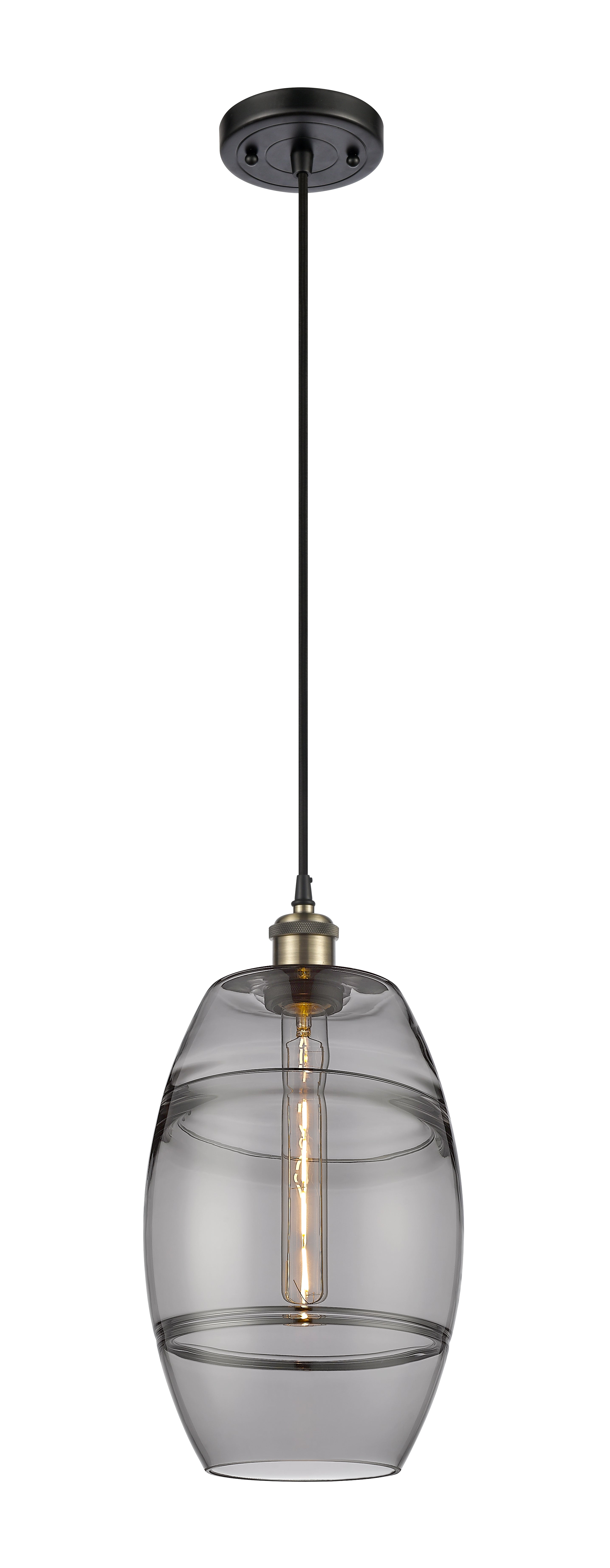 Ballston Mini Pendant Antique Brass Finish