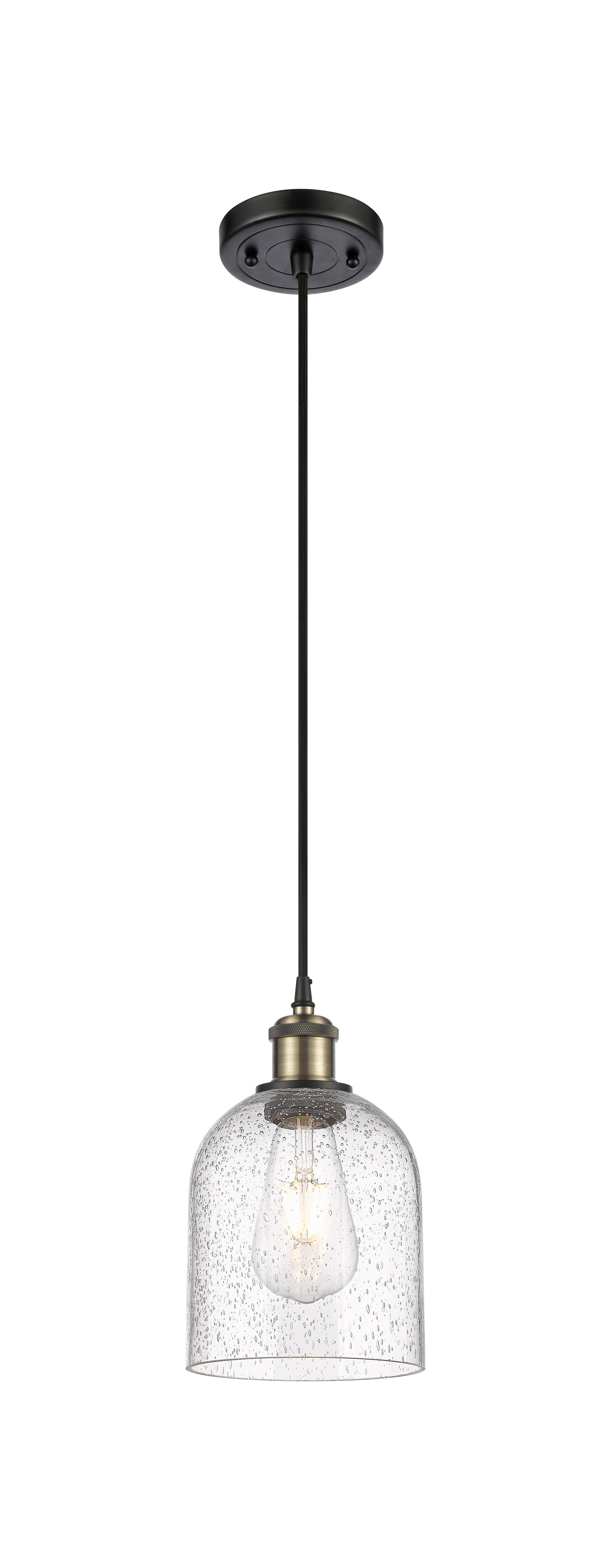 Ballston Mini Pendant Antique Brass Finish