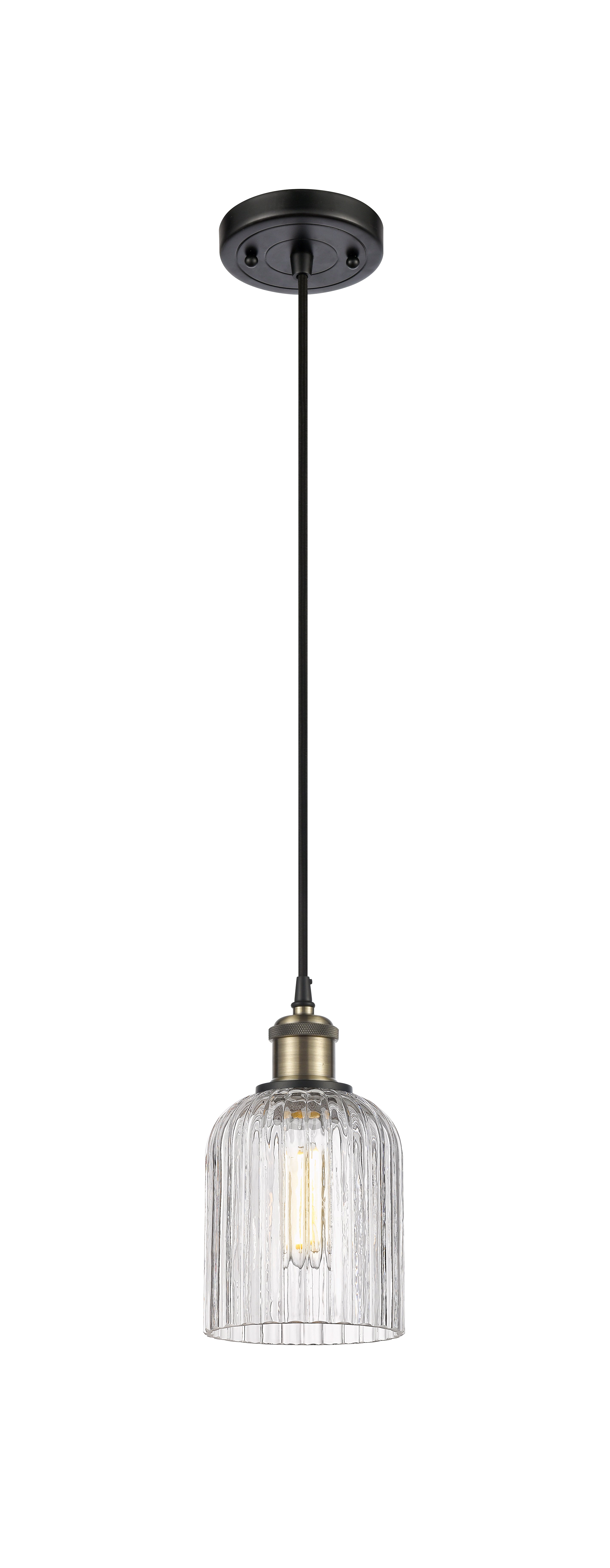 Ballston Mini Pendant Antique Brass Finish