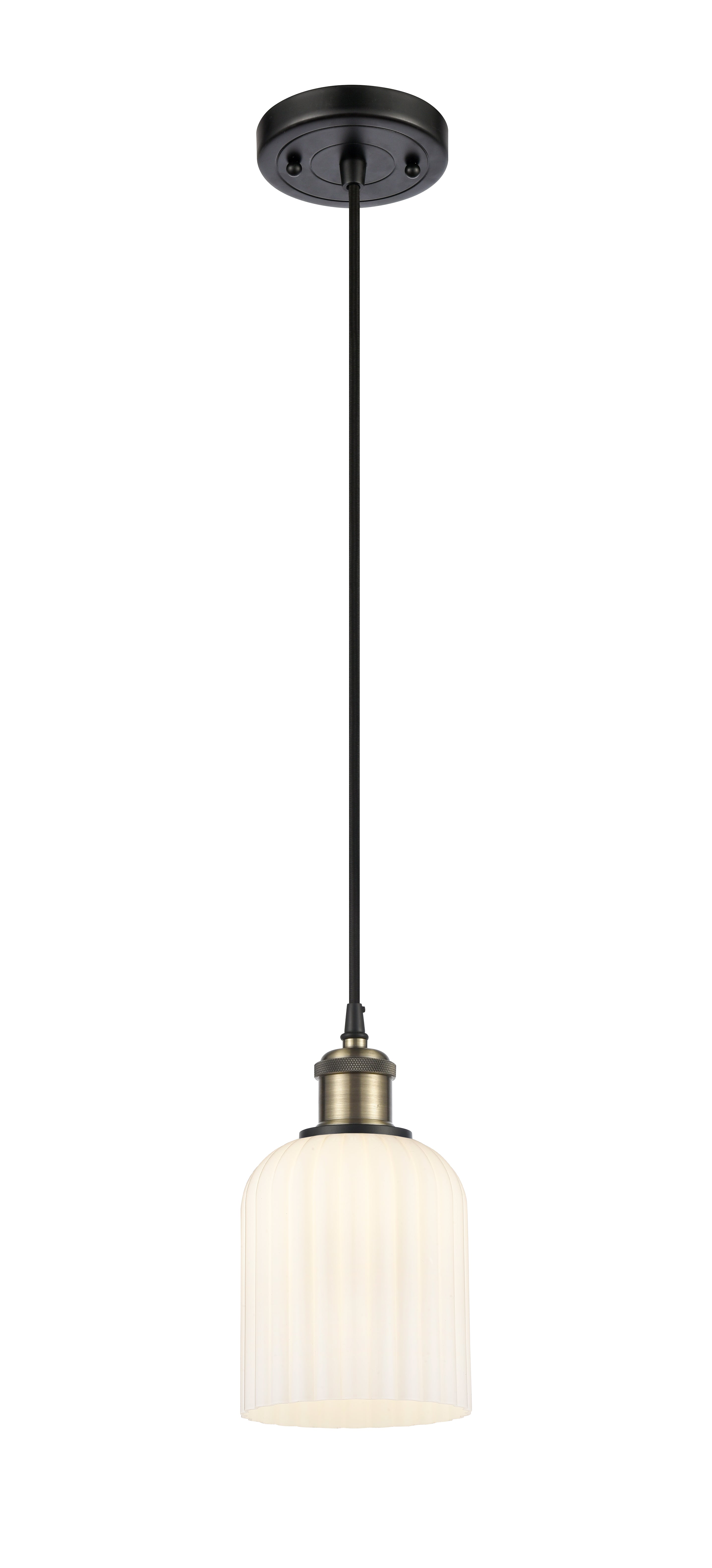 Ballston Mini Pendant Antique Brass Finish