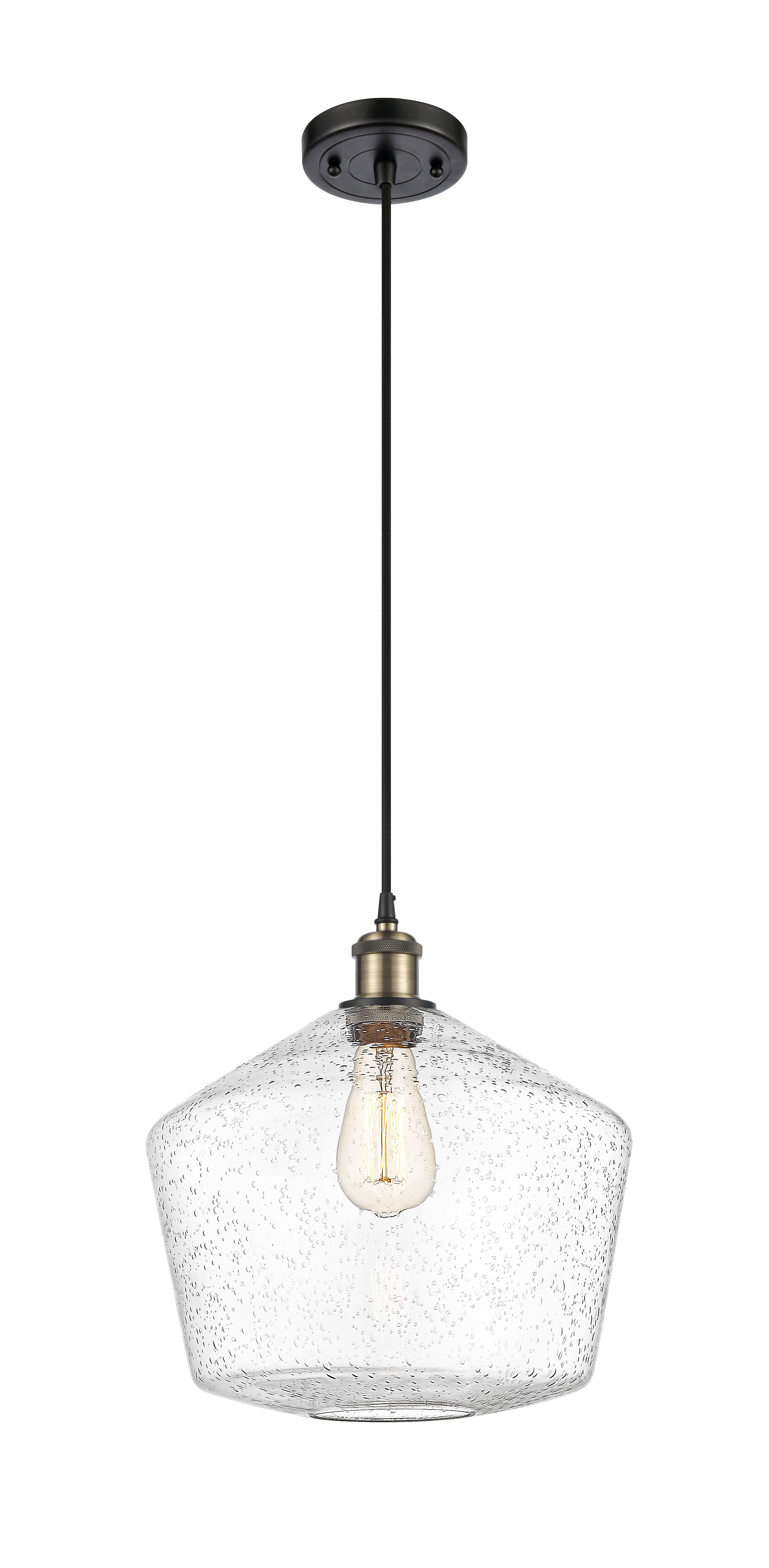 Ballston Mini Pendant Antique Brass 12 Inch