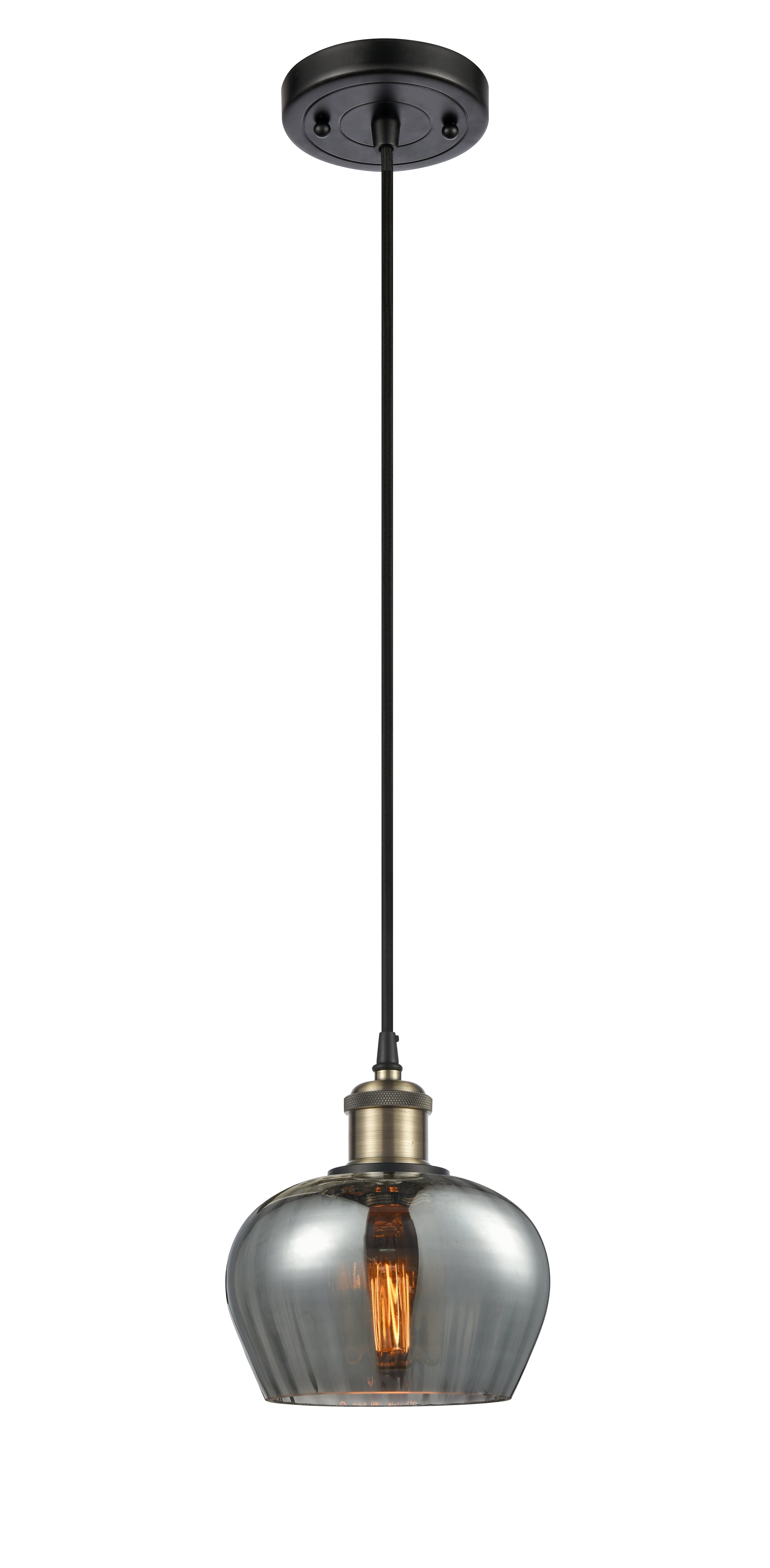 Ballston Mini Pendant Antique Brass Finish