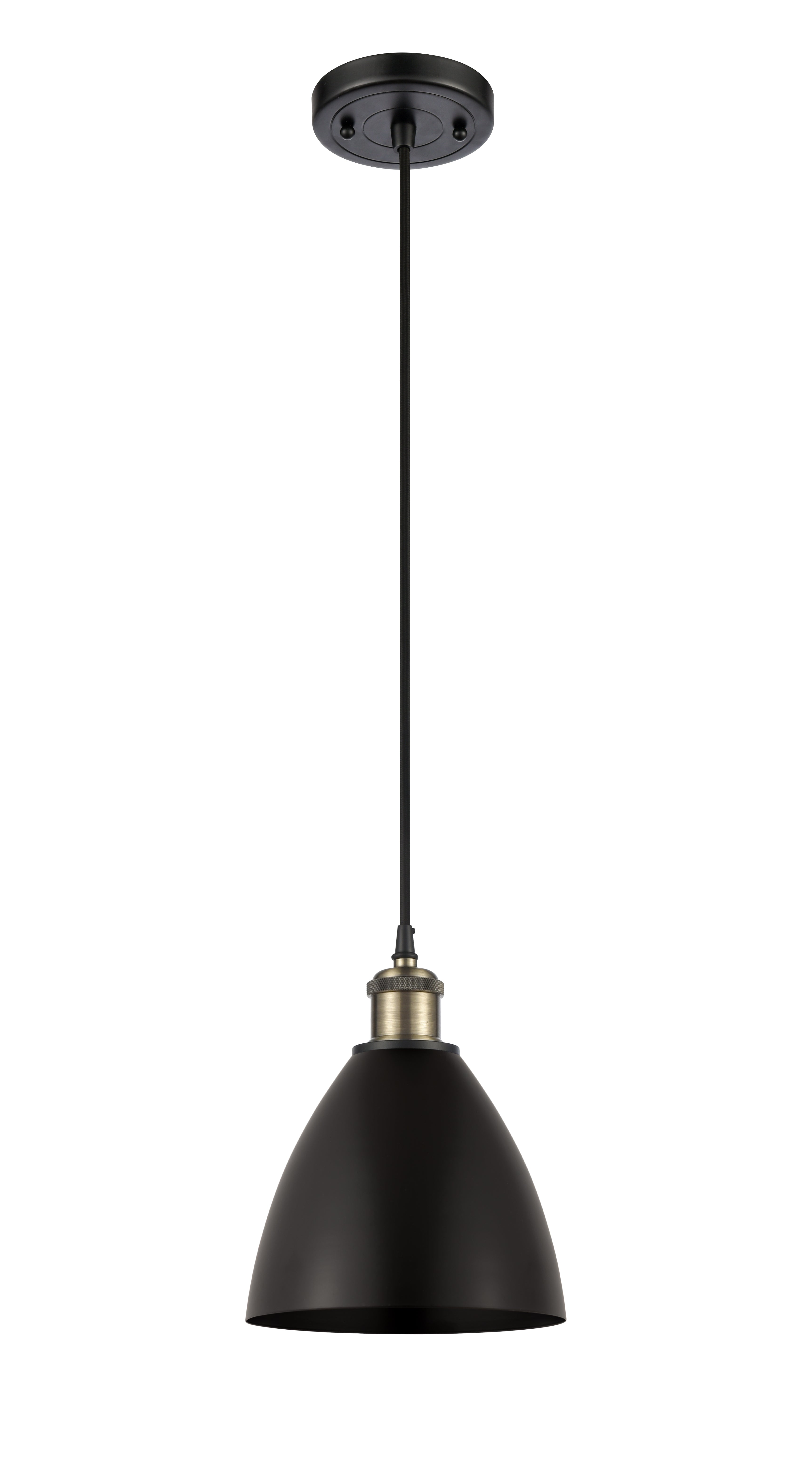 Ballston Mini Pendant Antique Brass Finish