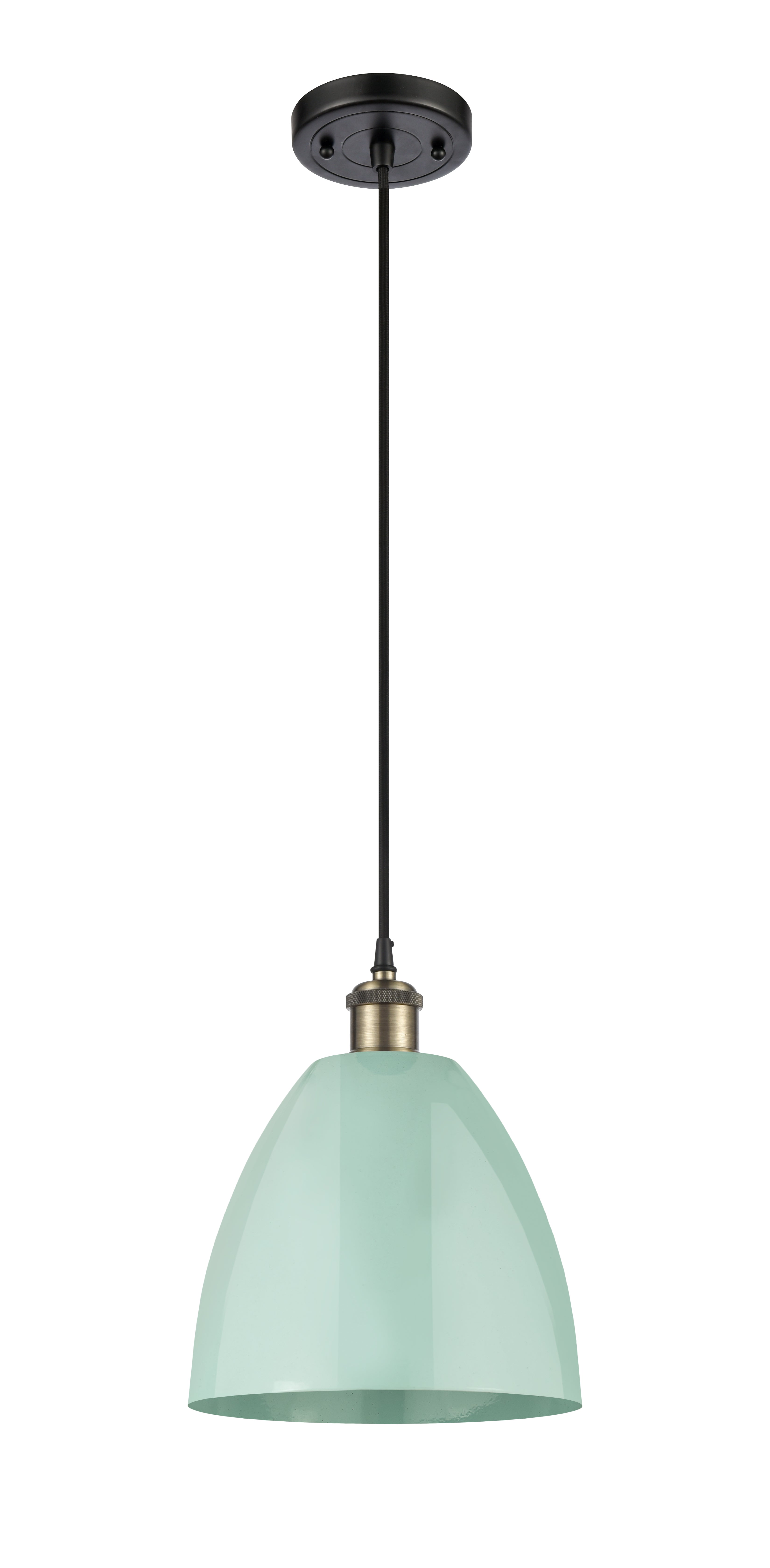 Ballston Mini Pendant Antique Brass Finish