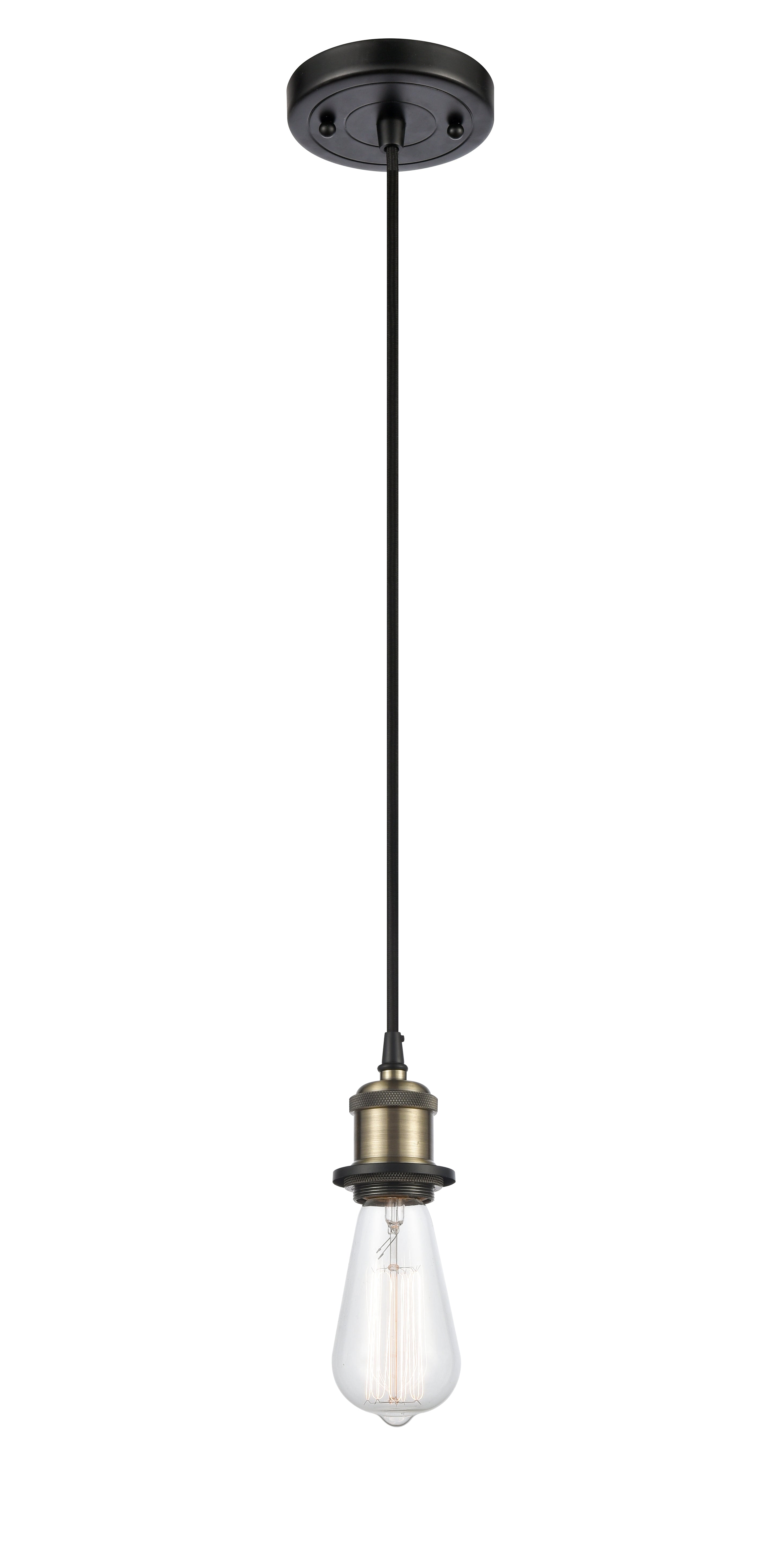 Ballston Mini Pendant Antique Brass Finish