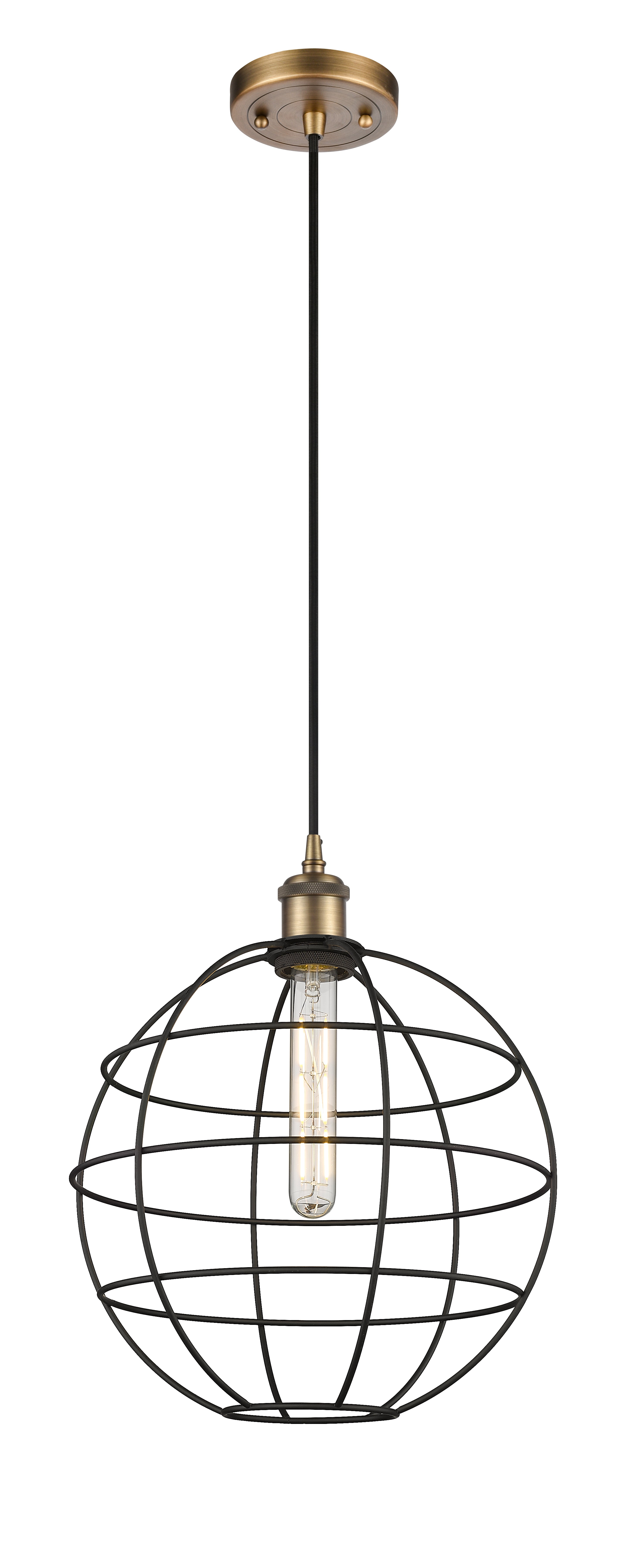 Ballston Mini Pendant Antique Brass Finish