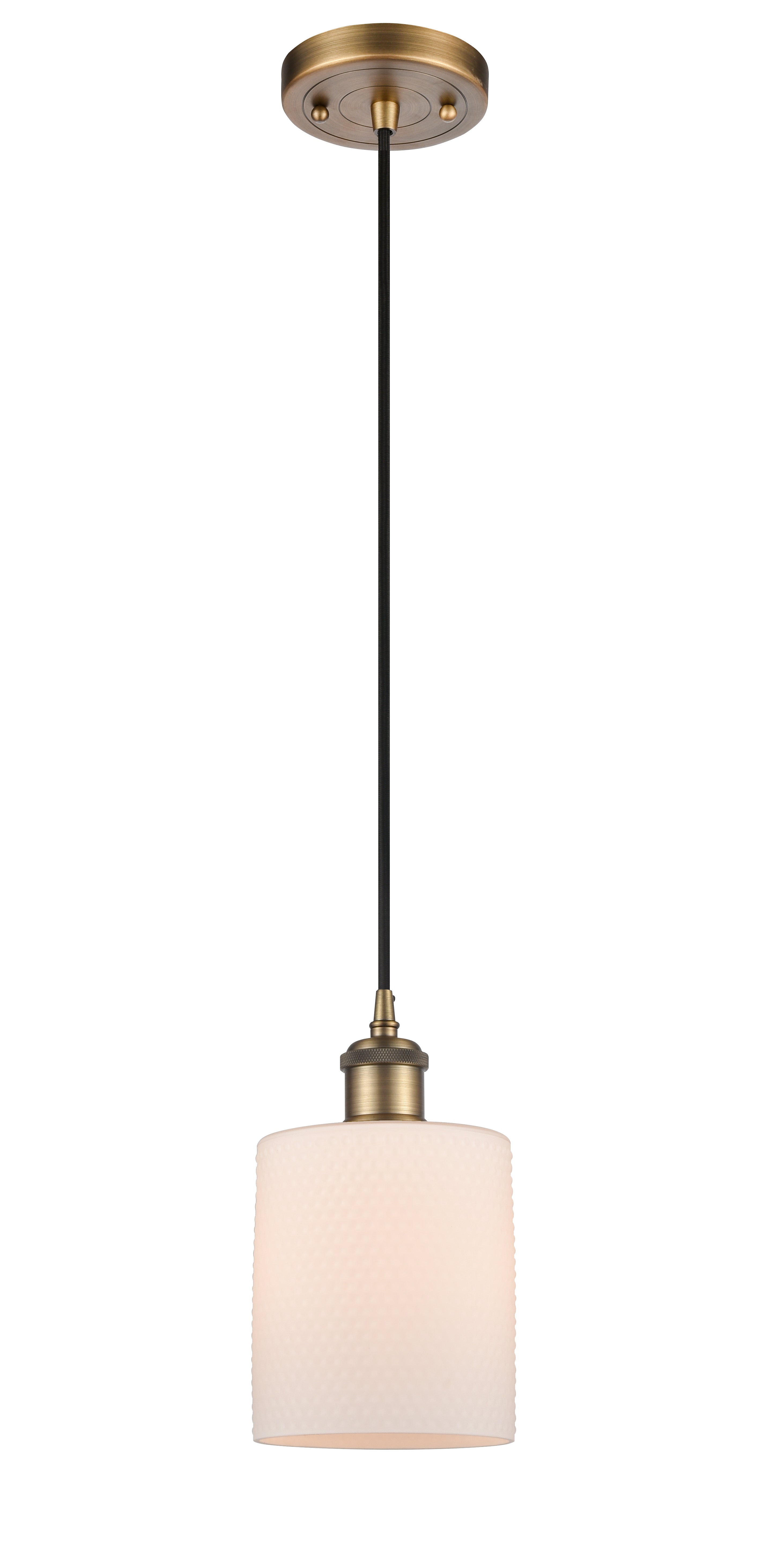Ballston Mini Pendant Antique Brass Finish