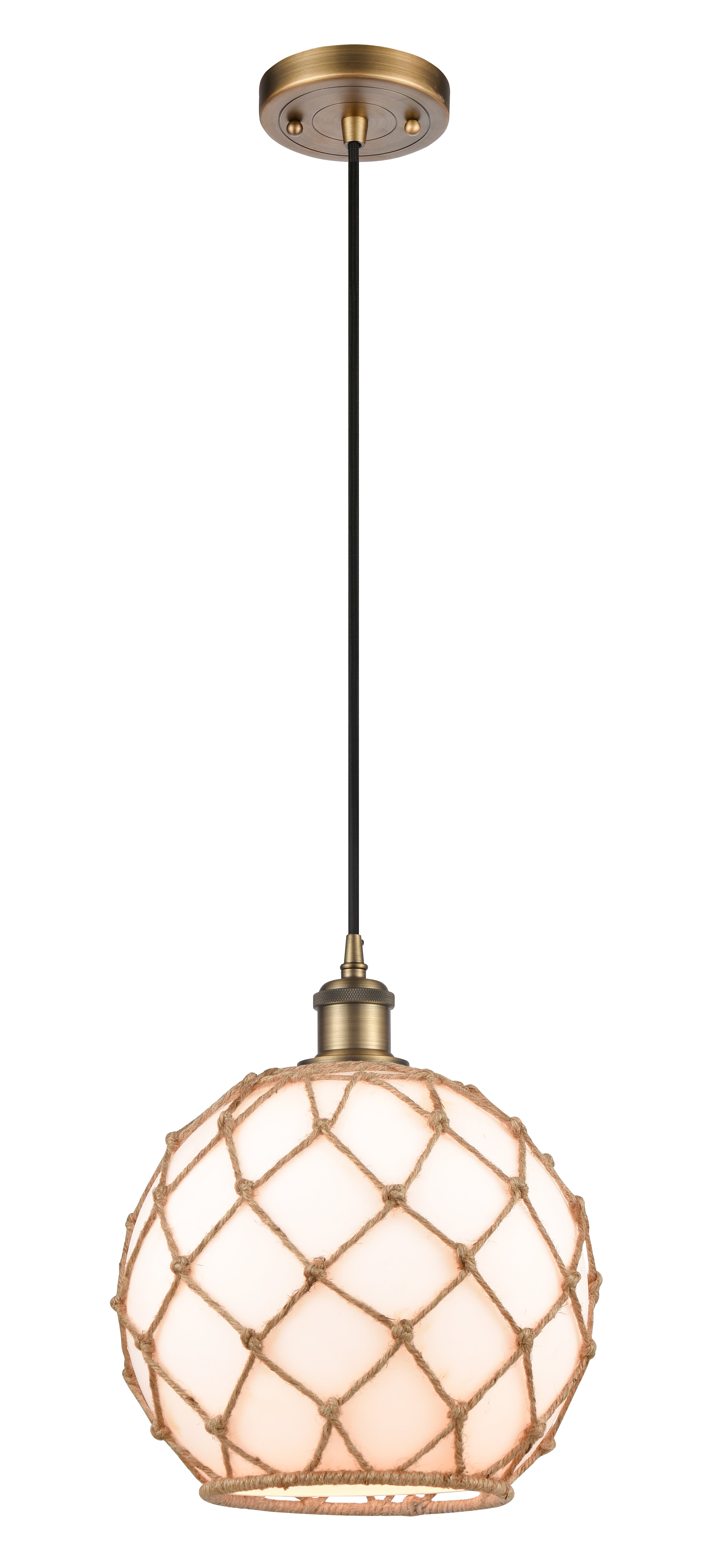 Ballston Mini Pendant Antique Brass Finish