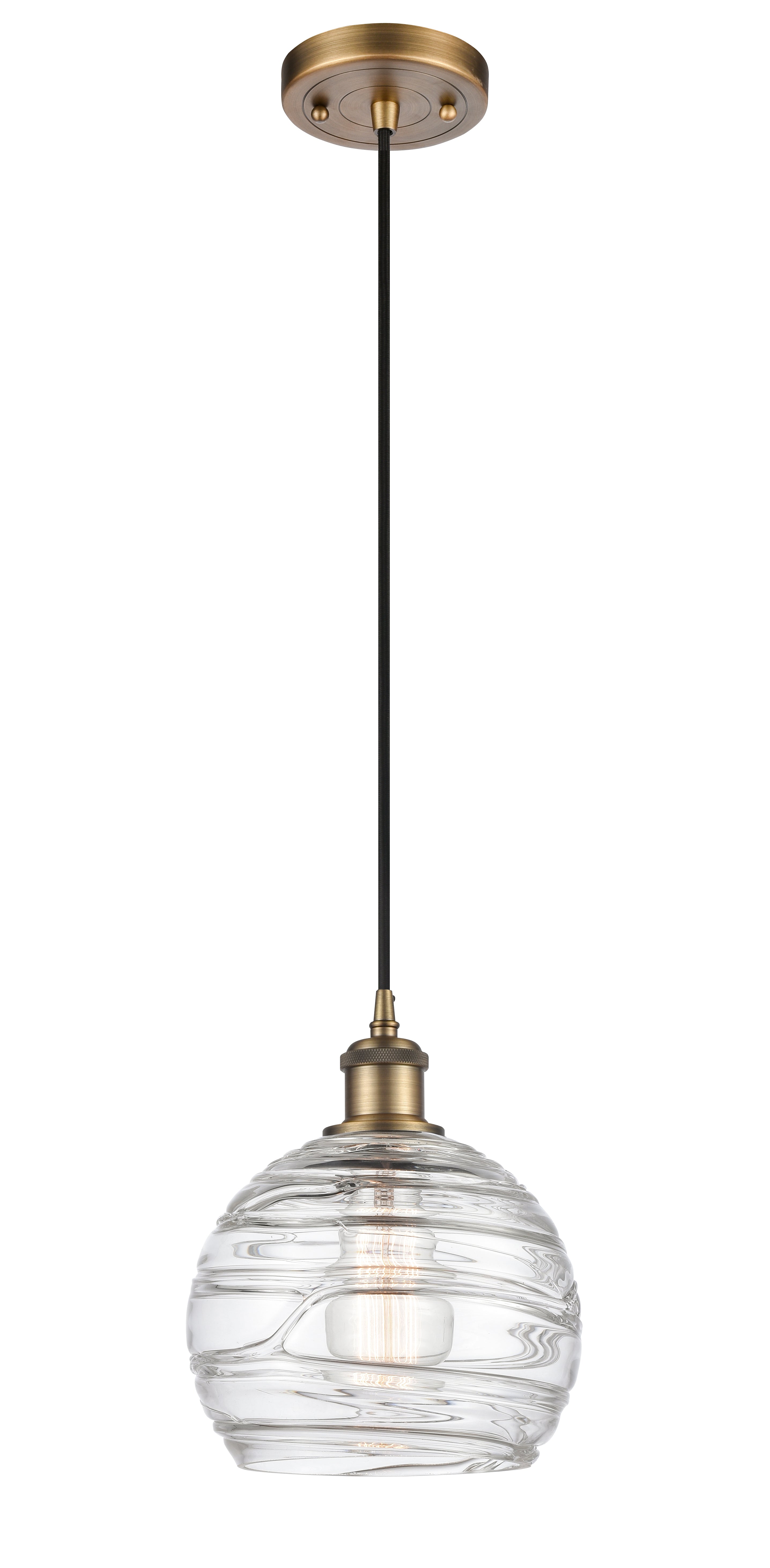 Ballston Mini Pendant Antique Brass Finish