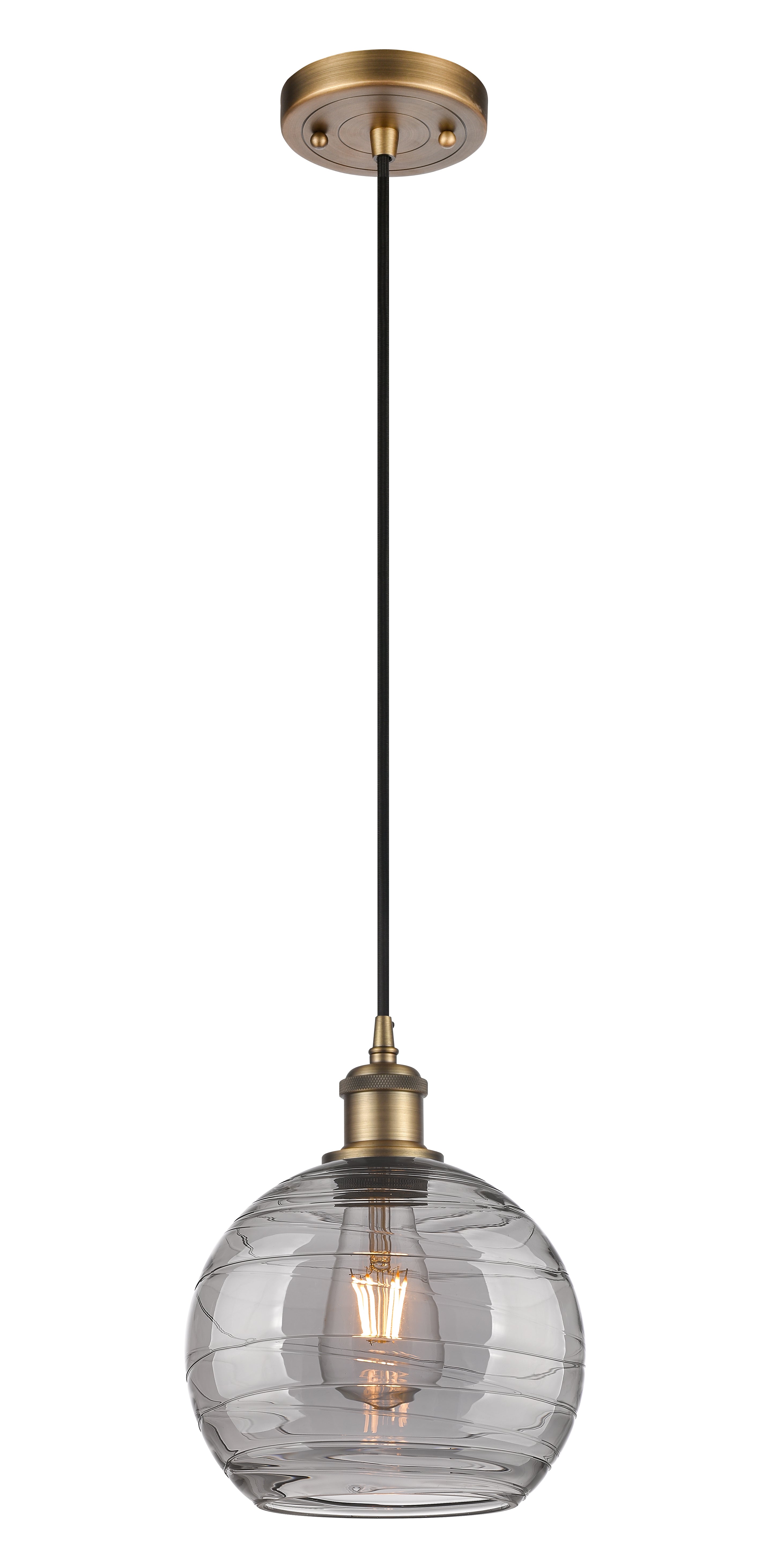 Ballston Mini Pendant Antique Brass Finish