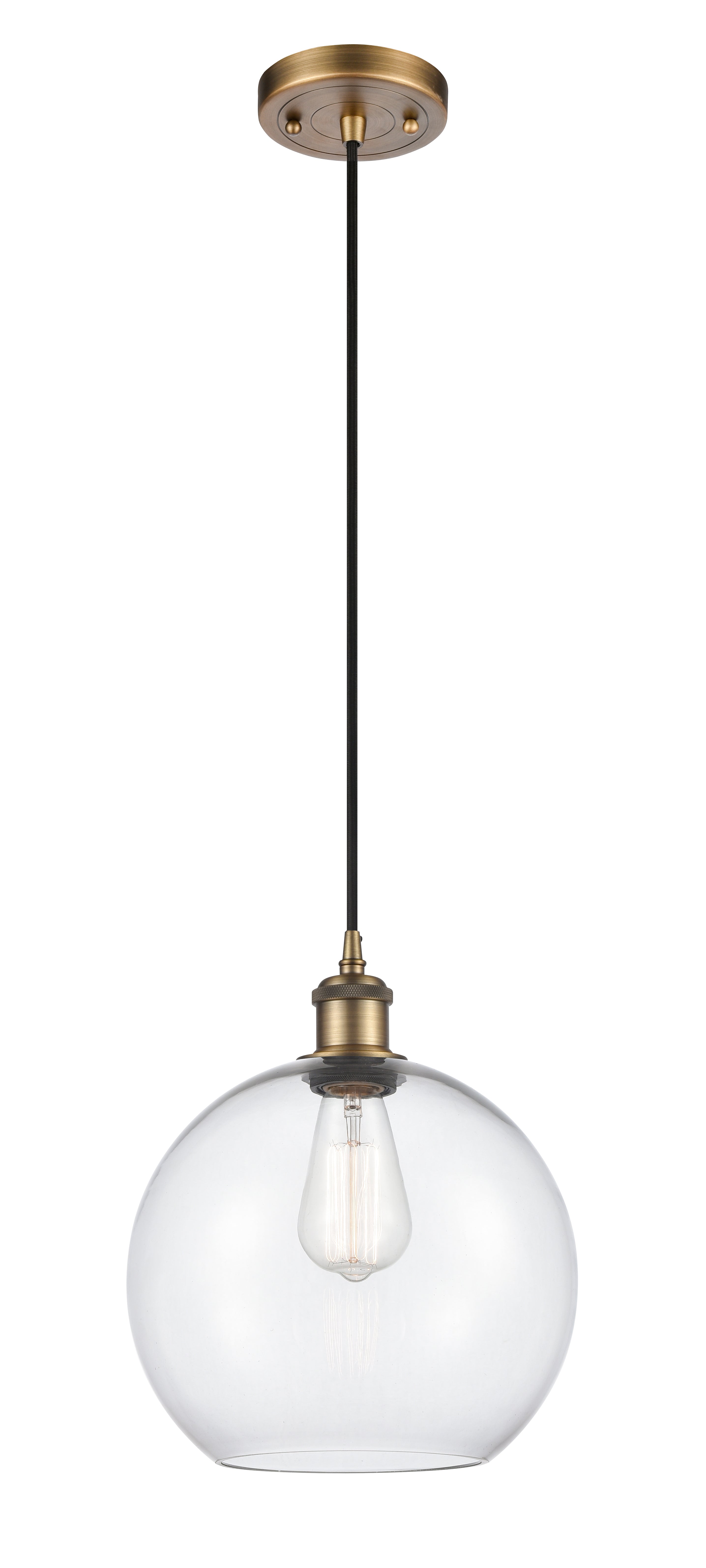Ballston Mini Pendant Cast Brass Antique
