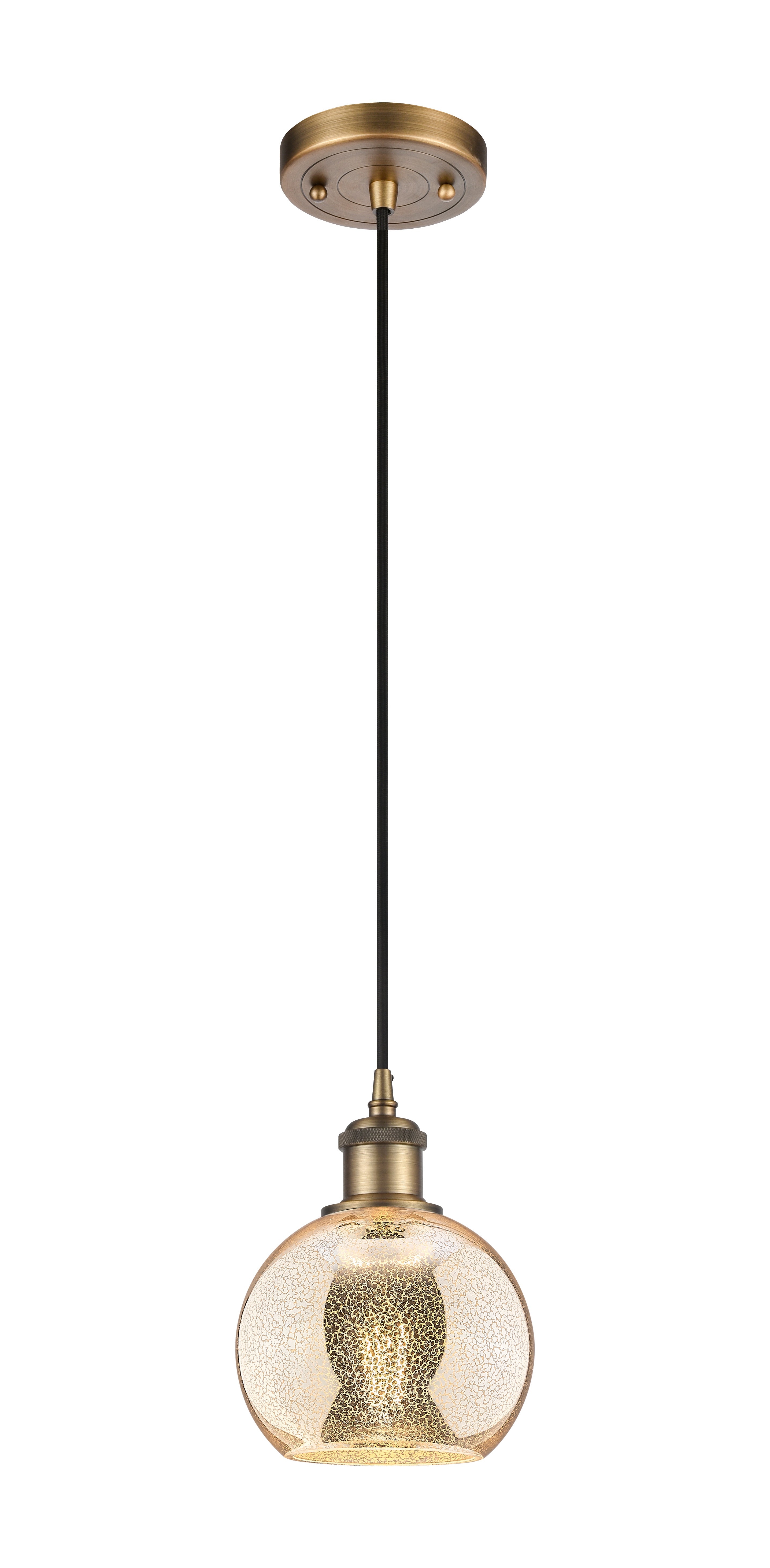 Ballston Mini Pendant Antique Brass Finish