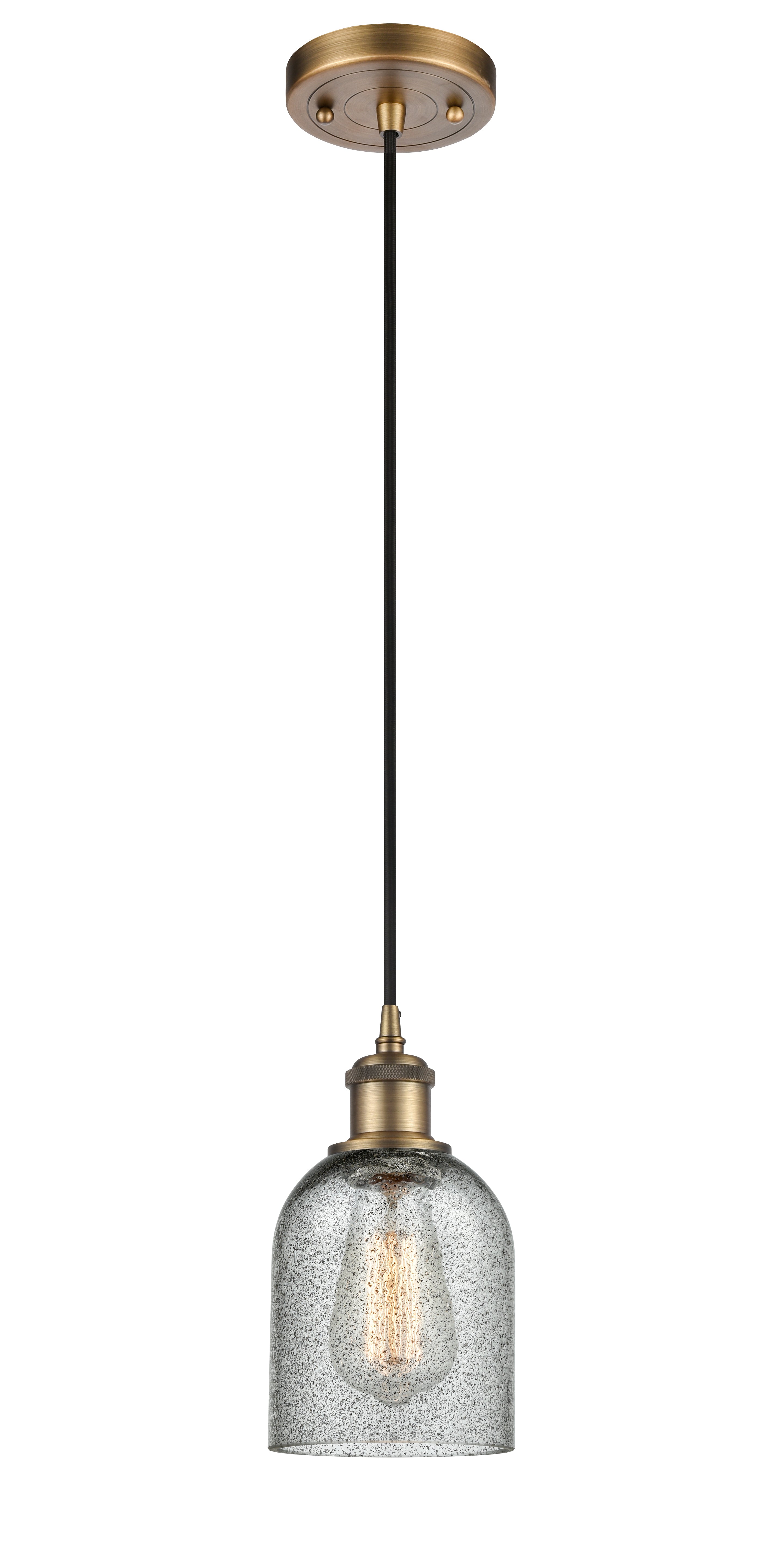 Ballston Mini Pendant Antique Brass Finish