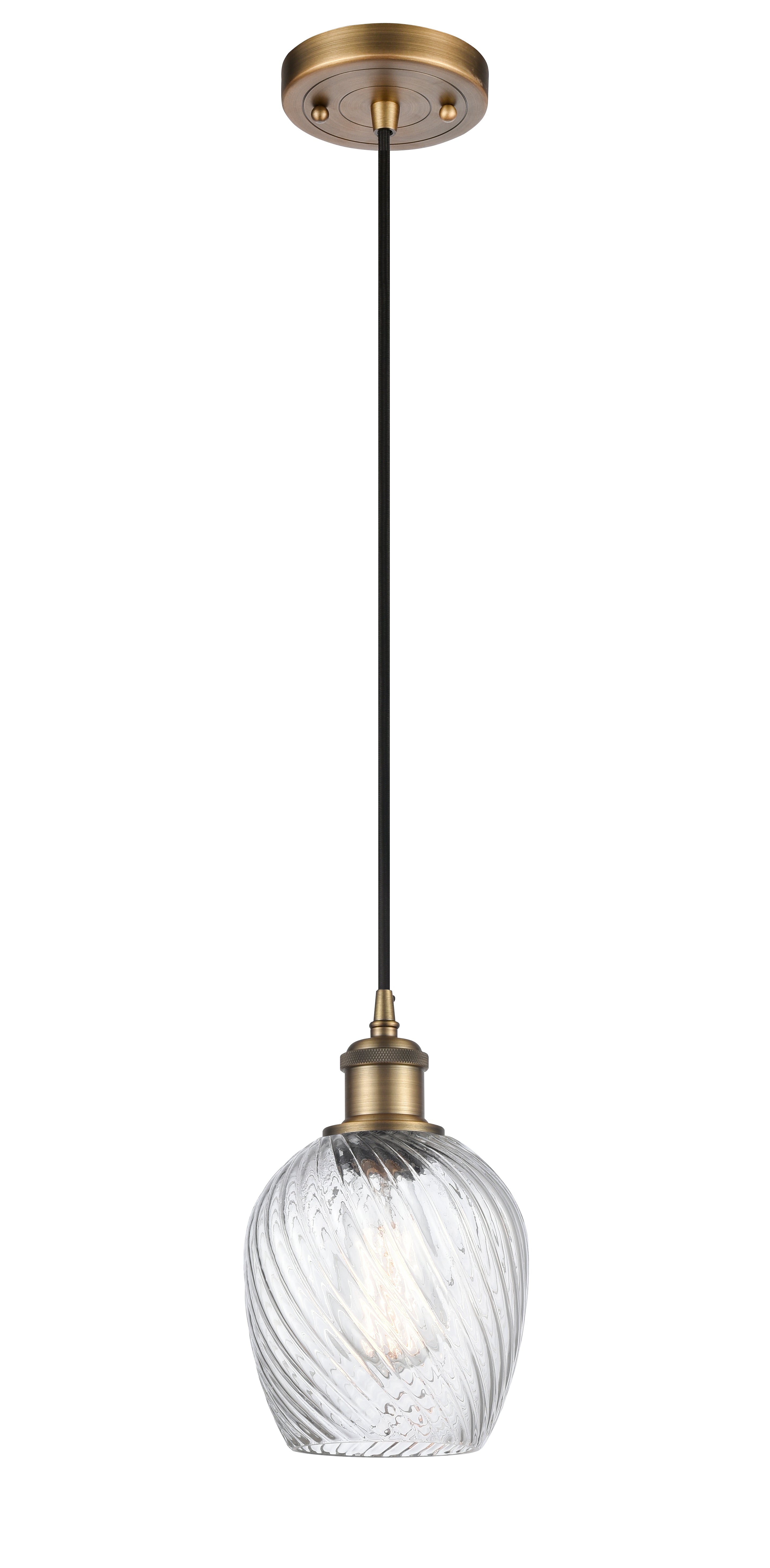 Ballston Mini Pendant Antique Brass Finish
