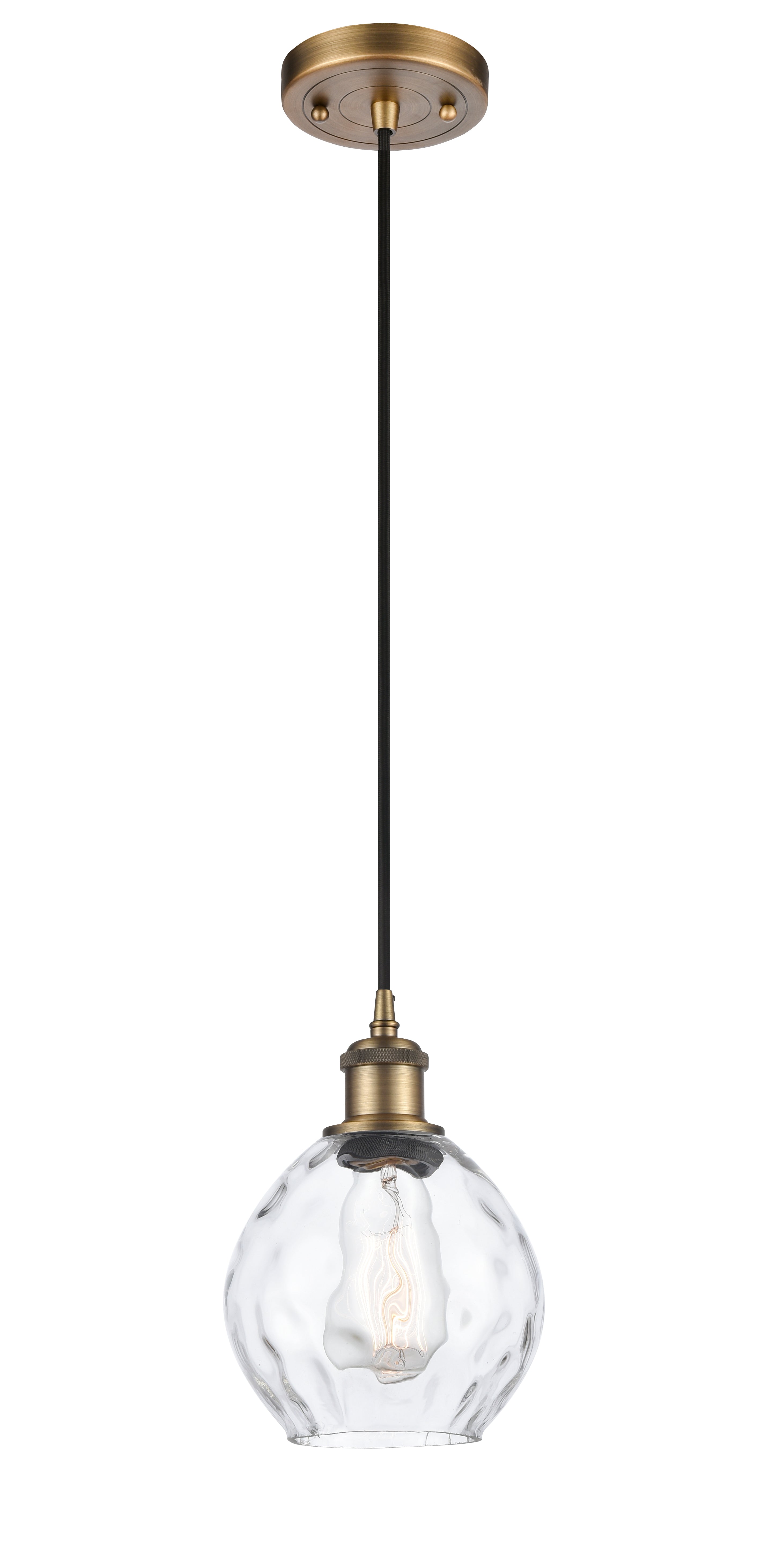 Ballston Mini Pendant Antique Brass Finish