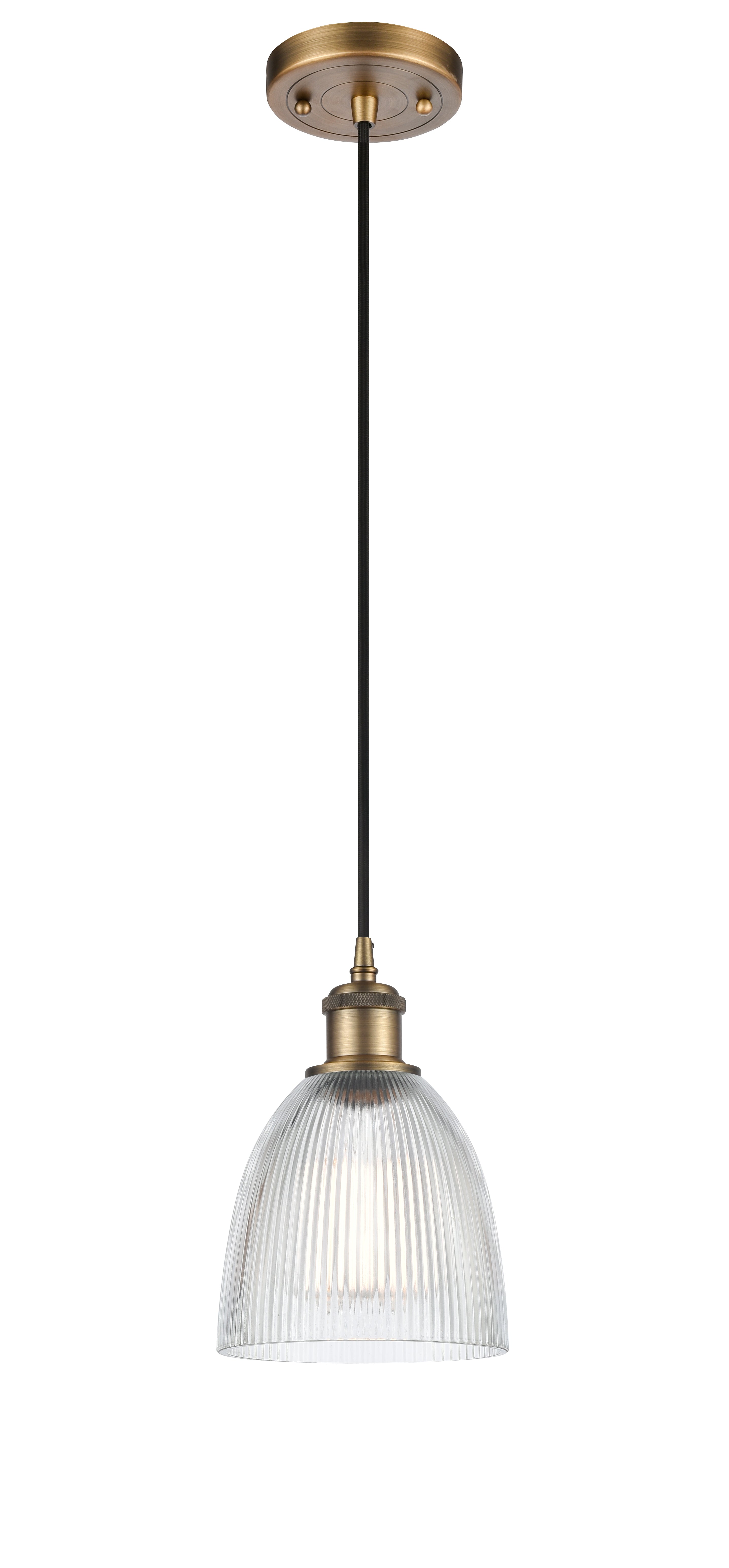 Ballston Mini Pendant Antique Brass Finish