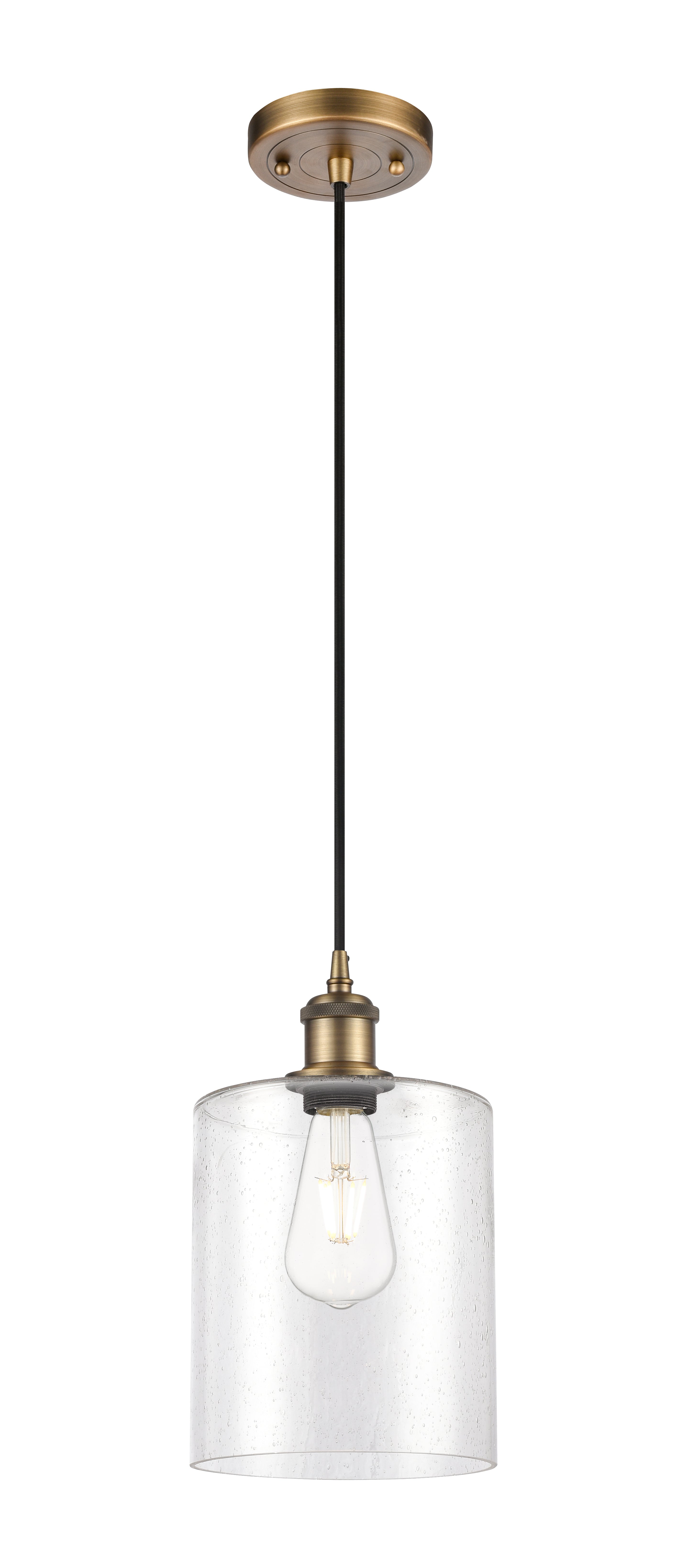 Ballston Mini Pendant Antique Brass 11.25 Height